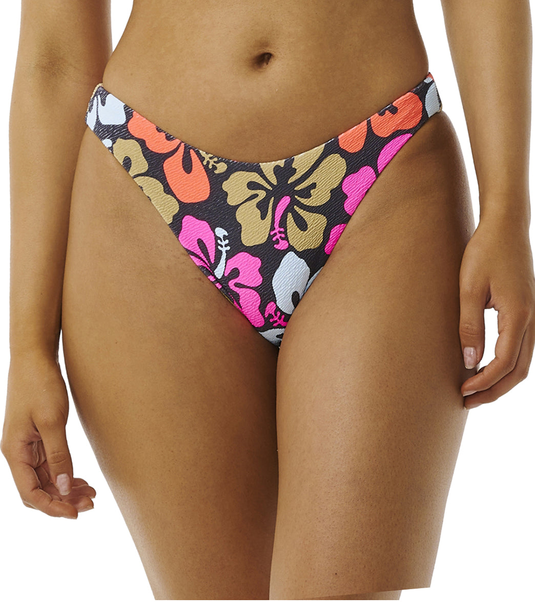 Rip Curl Women's Hibiscus Heat High Cut Cheeky Bikini Bottom