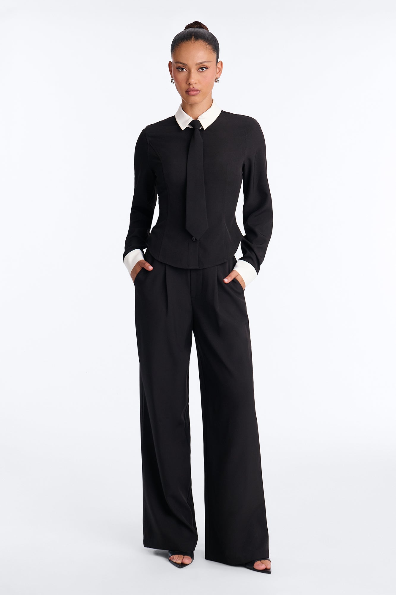 The Formula 3 Piece Twill Pant Set - Black