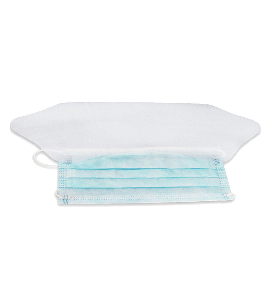 KEMP USA Surgical Face Masks with Ear Loops and Plastic Shield (Pack of 50)