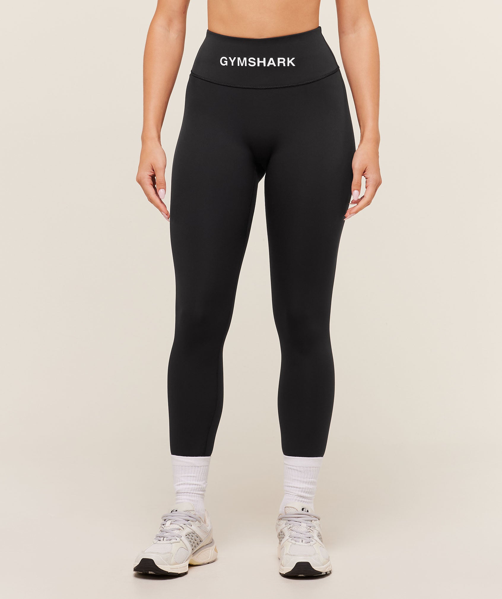 Gymshark Wordmark Waistband Legging - Black