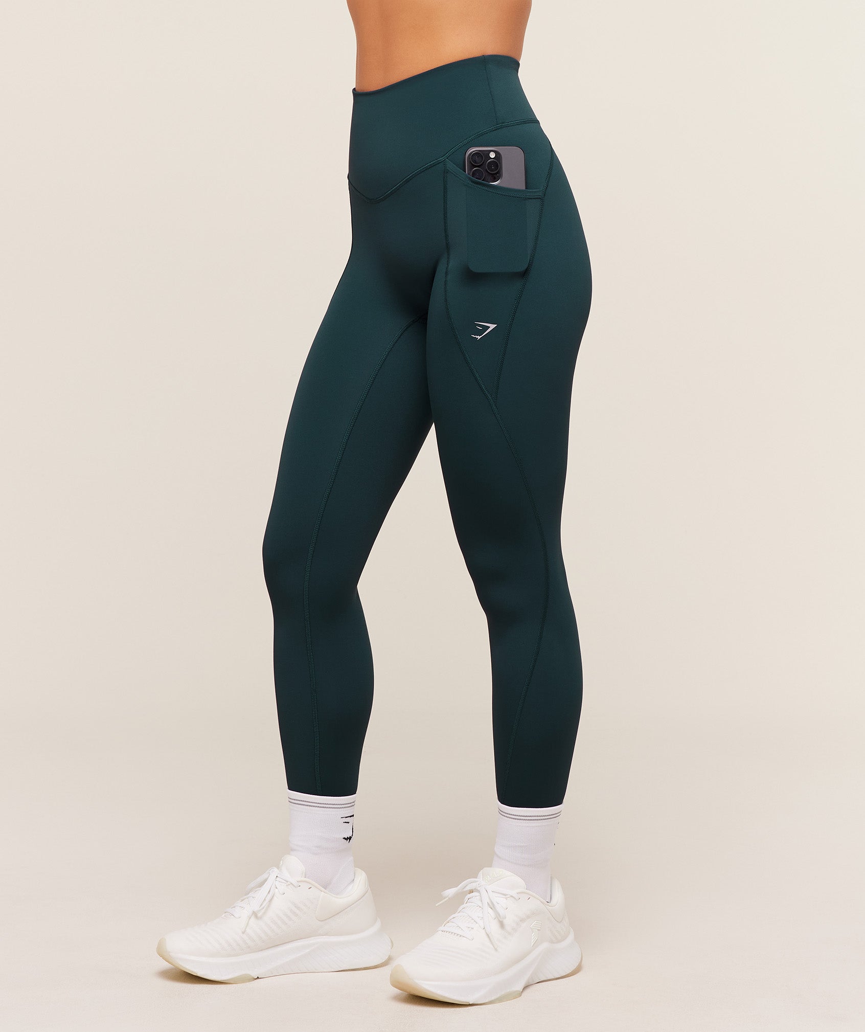 Gymshark Running Pocket Legging - Deep Petrol Blue