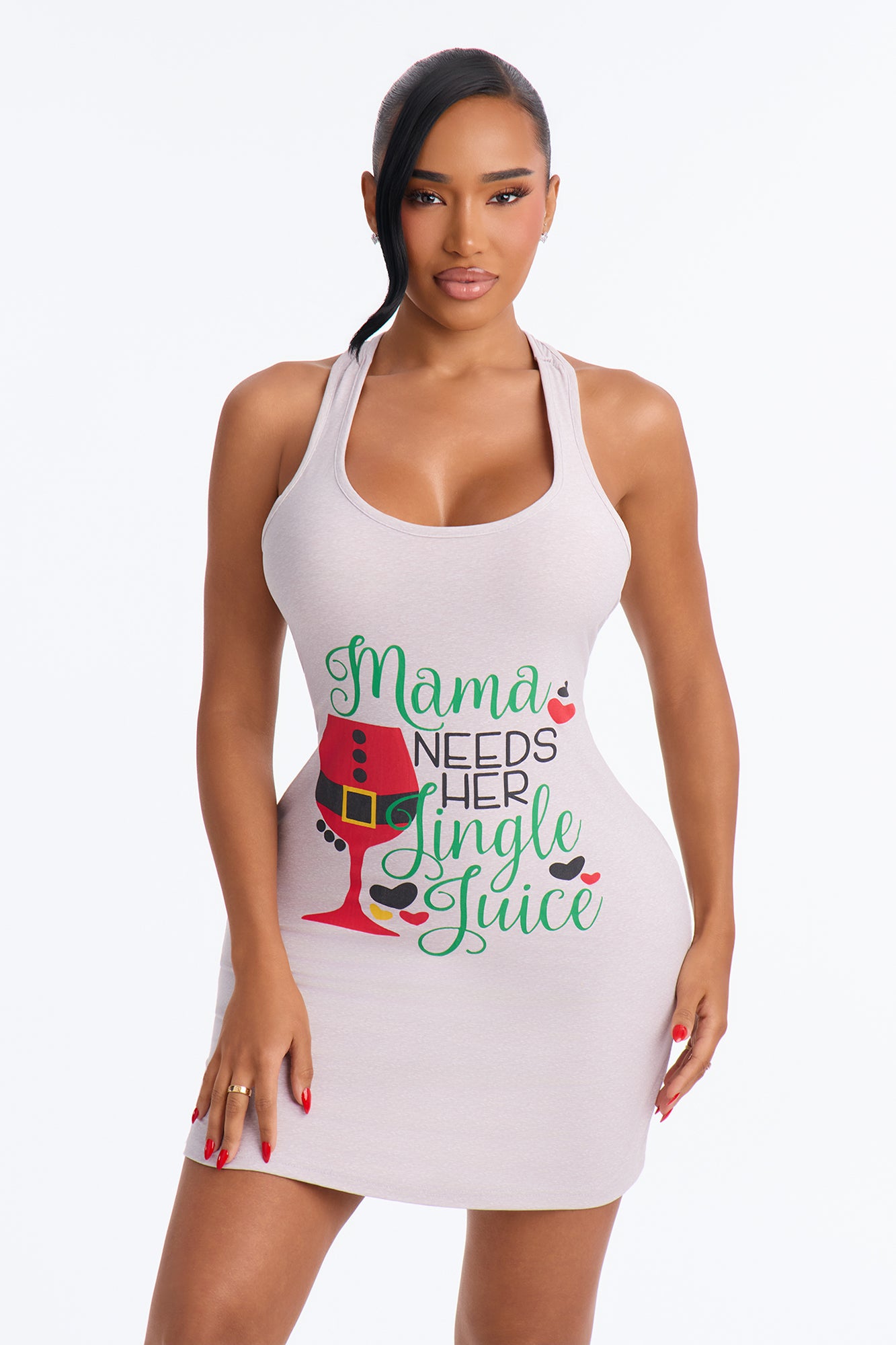 Jingle Juice PJ Sleep Dress - Grey