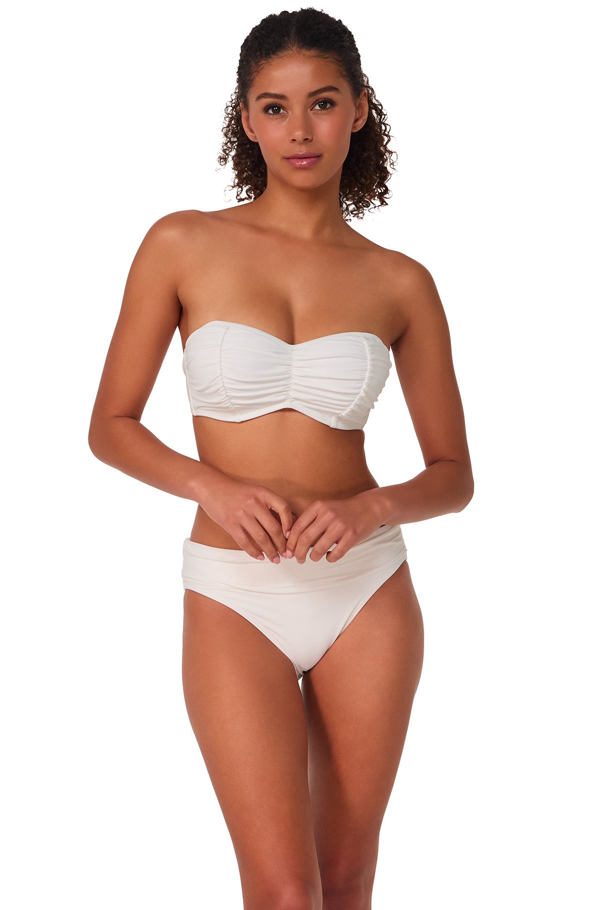 Sunsets White Lily Loretta Bandeau Top