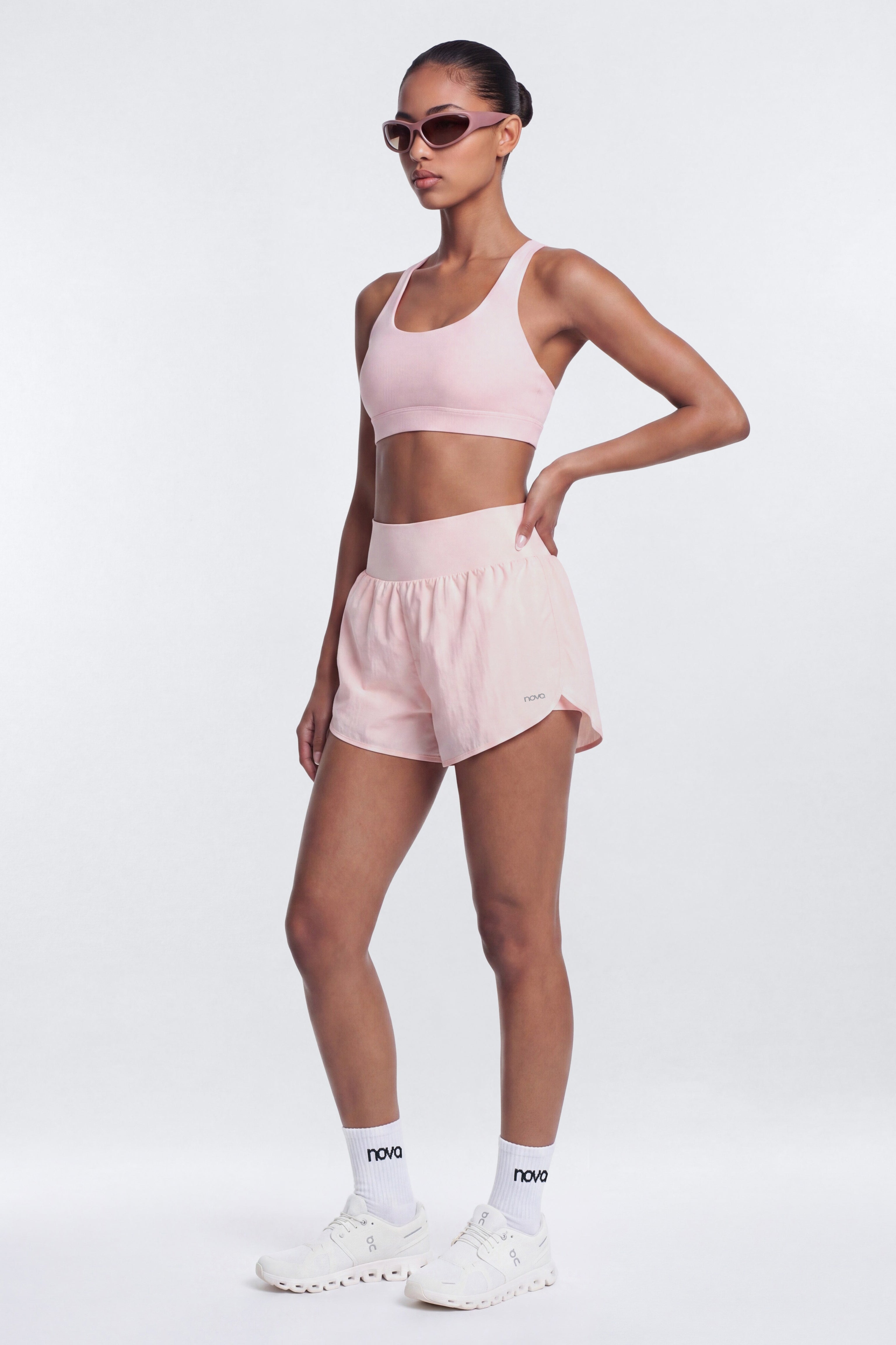 CoreNylon 3″ 2-in-1 Active Short - Soft Pink