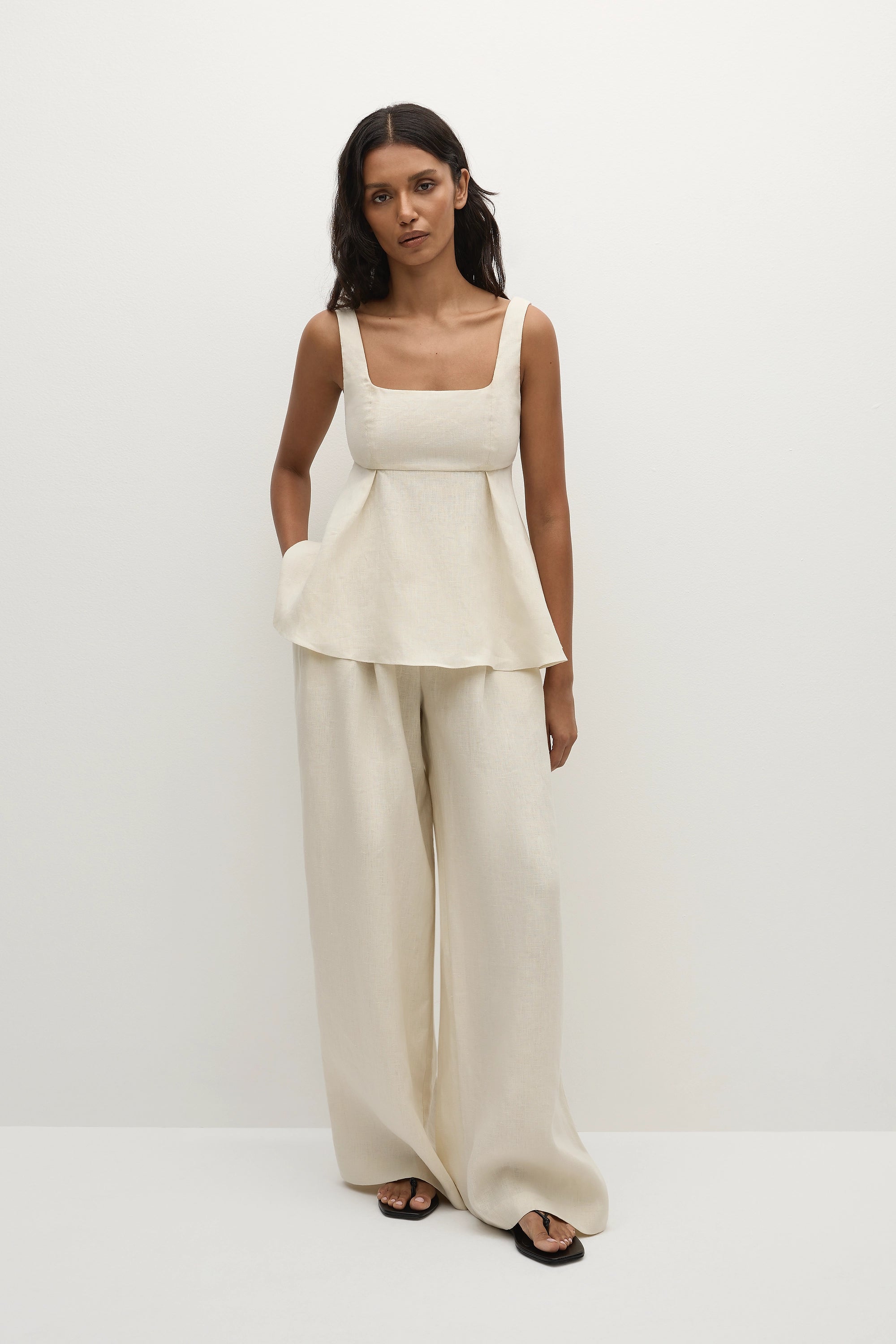 Ellie Top Ecru - Final Sale