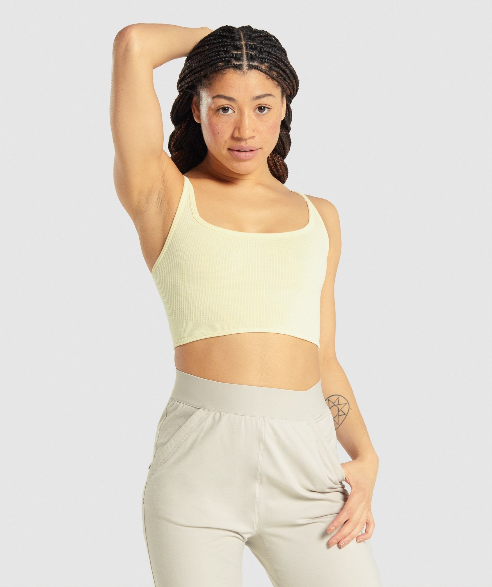 Gymshark Pause Seamless Bralette -  Yellow