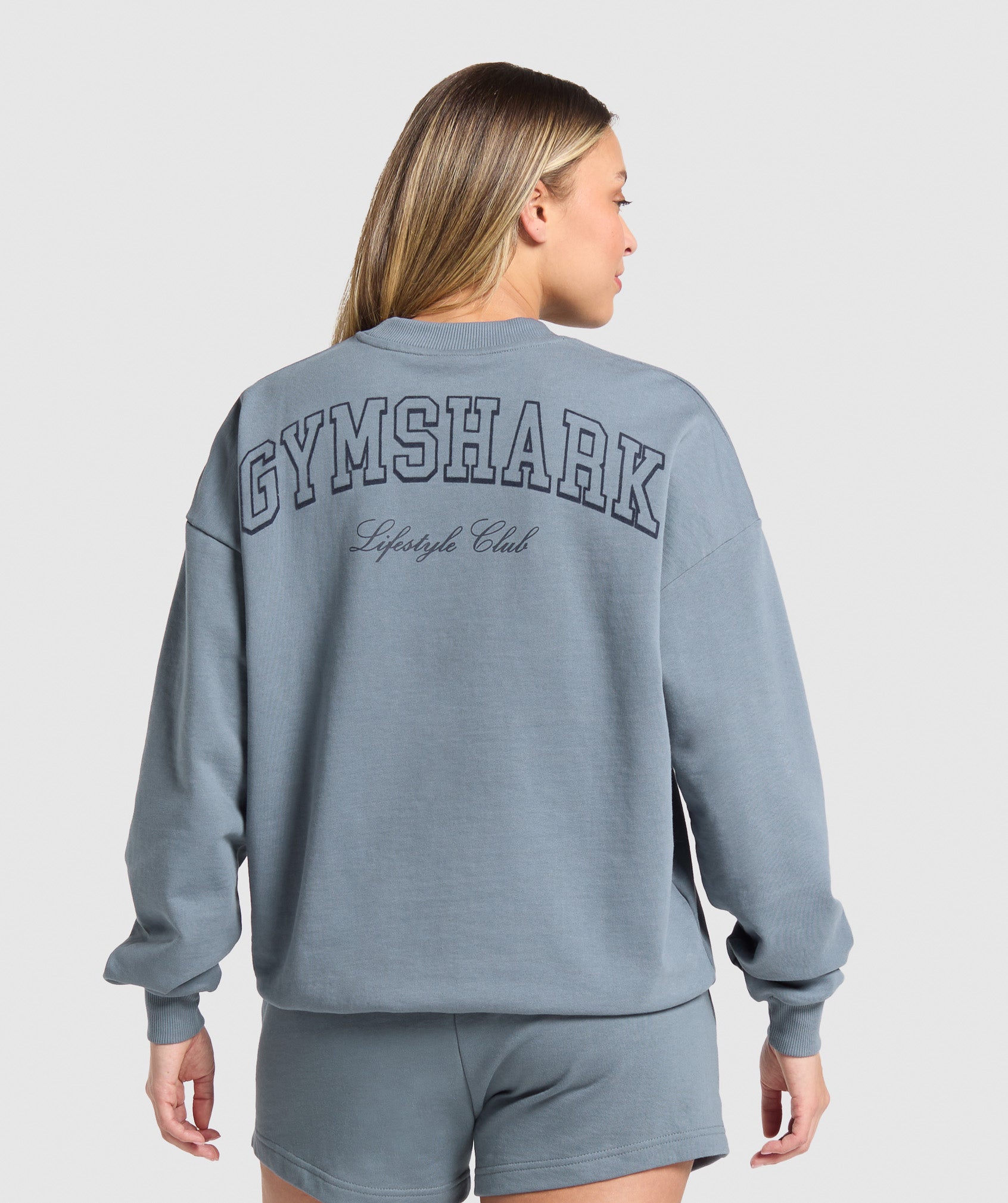 Gymshark Collegiate Sweatshirt - Iron Blue