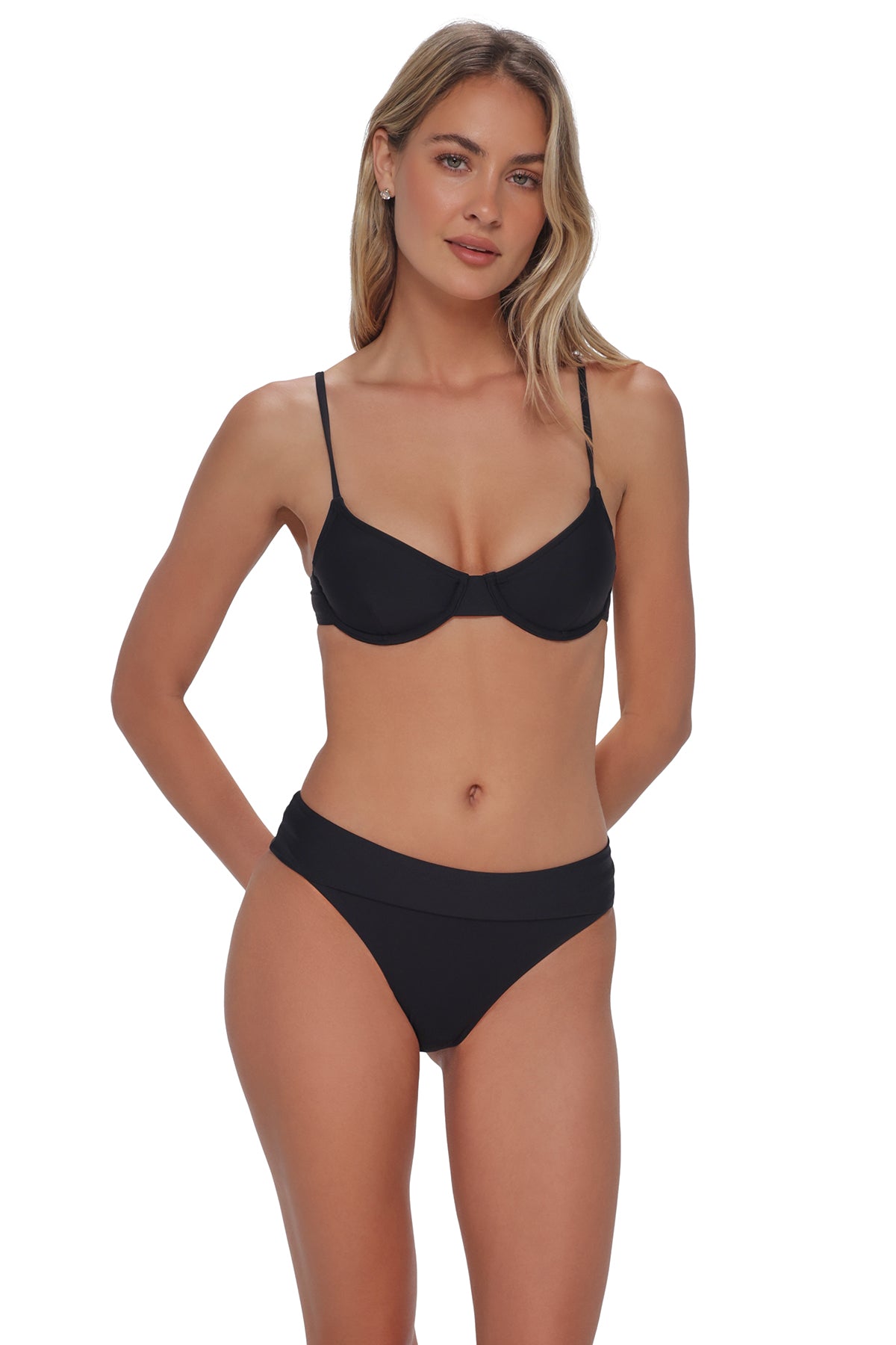 Swim Systems Black Jolene Underwire Top