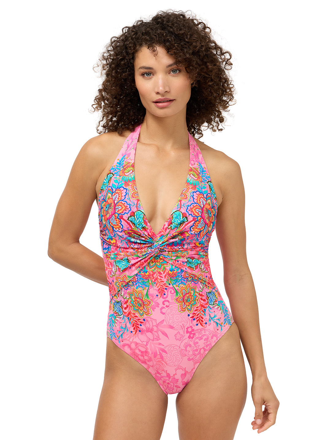 Johnny Was Women's Roisin Twist One Piece Swimsuit