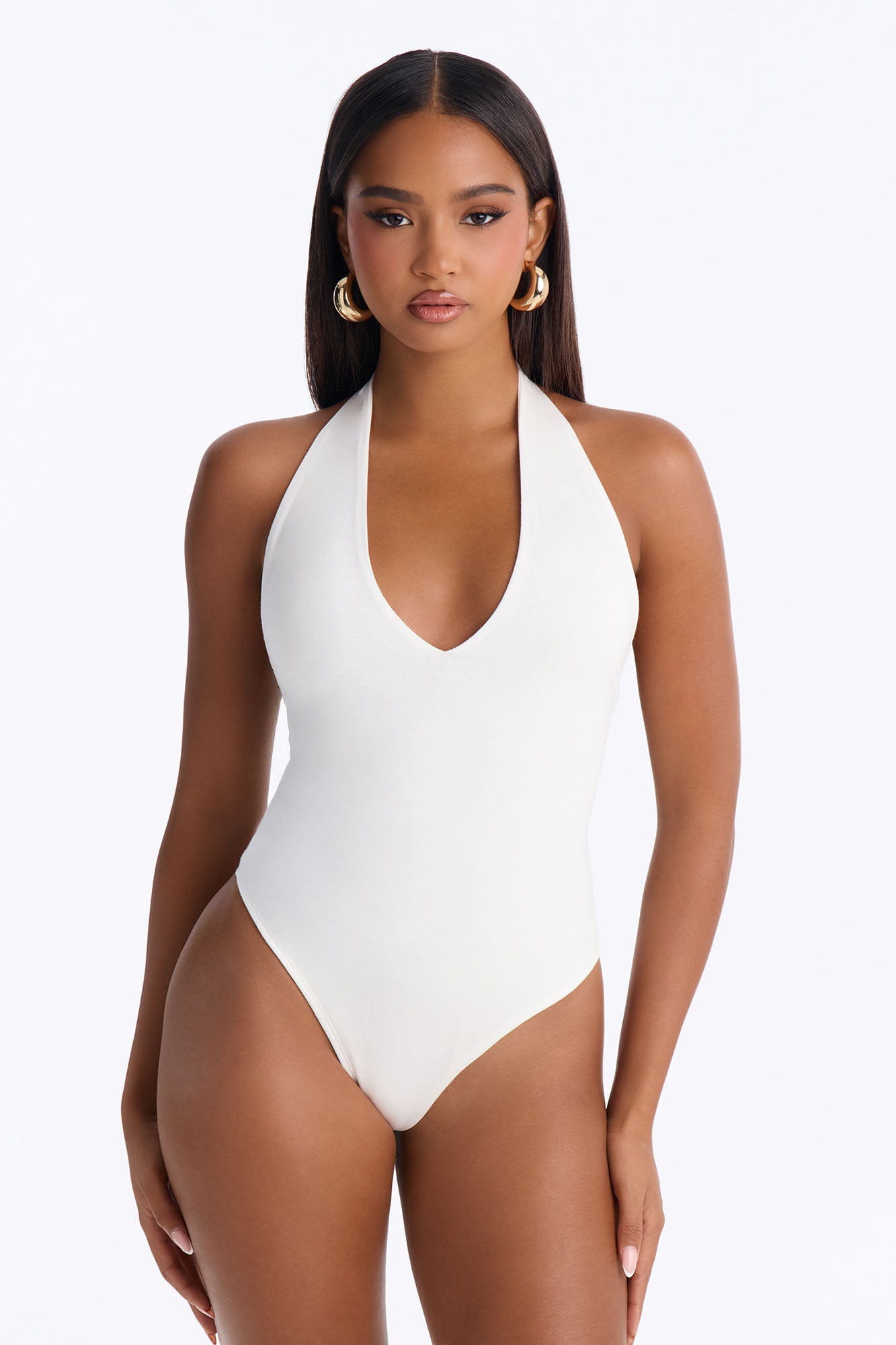 Sasha Premium Modal Bodysuit - White