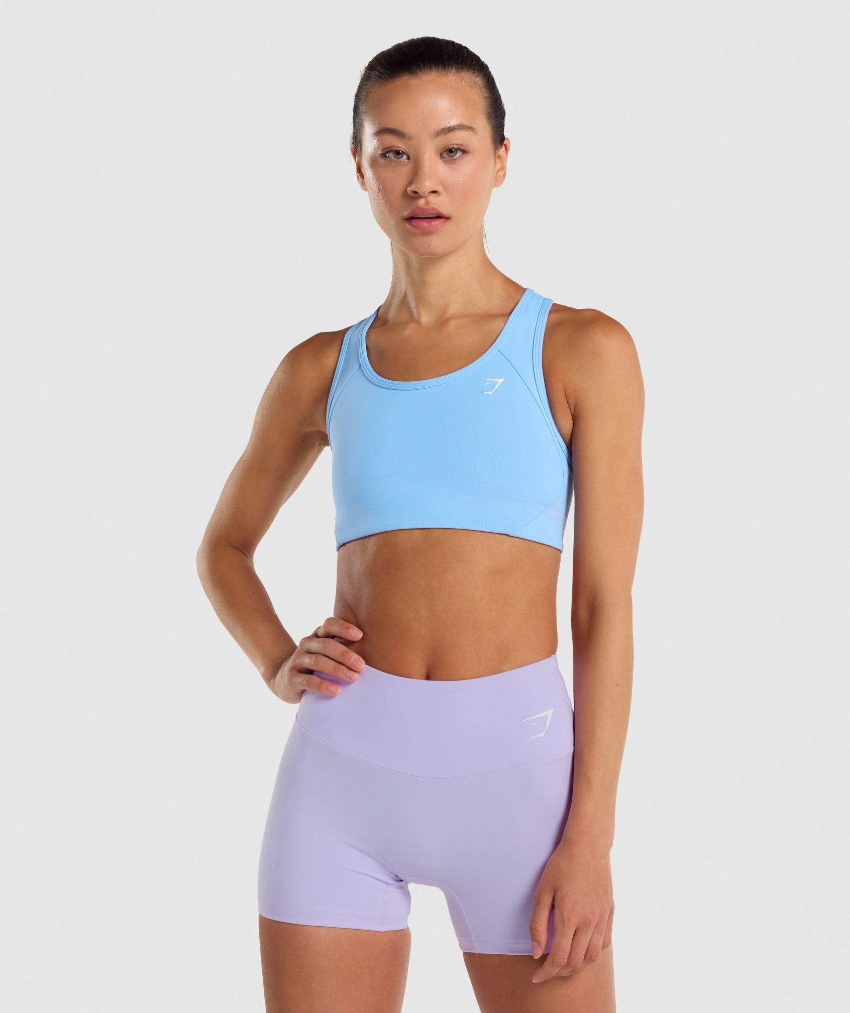 Gymshark Essential Racer Back Sports Bra - Blue