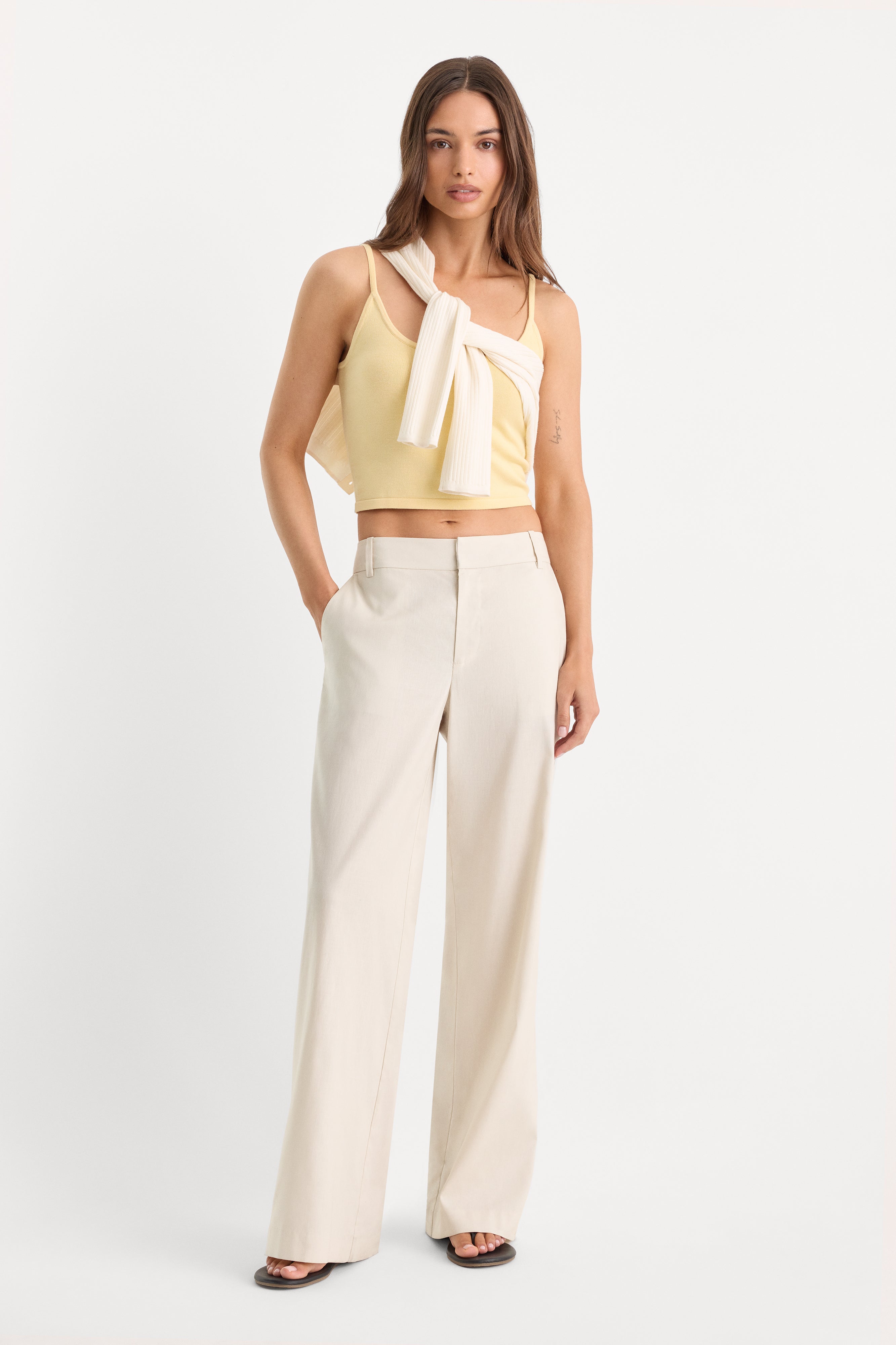 THE WIDE LEG LINEN TROUSER | LINO