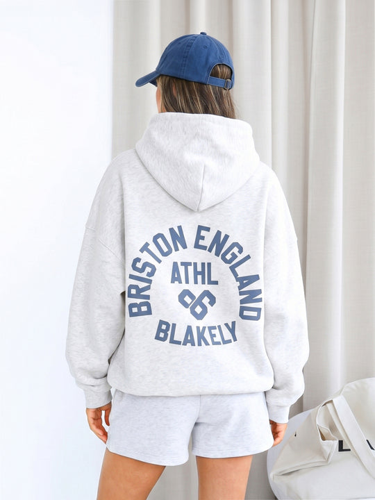 Briston Oversized Hoodie - Marl White