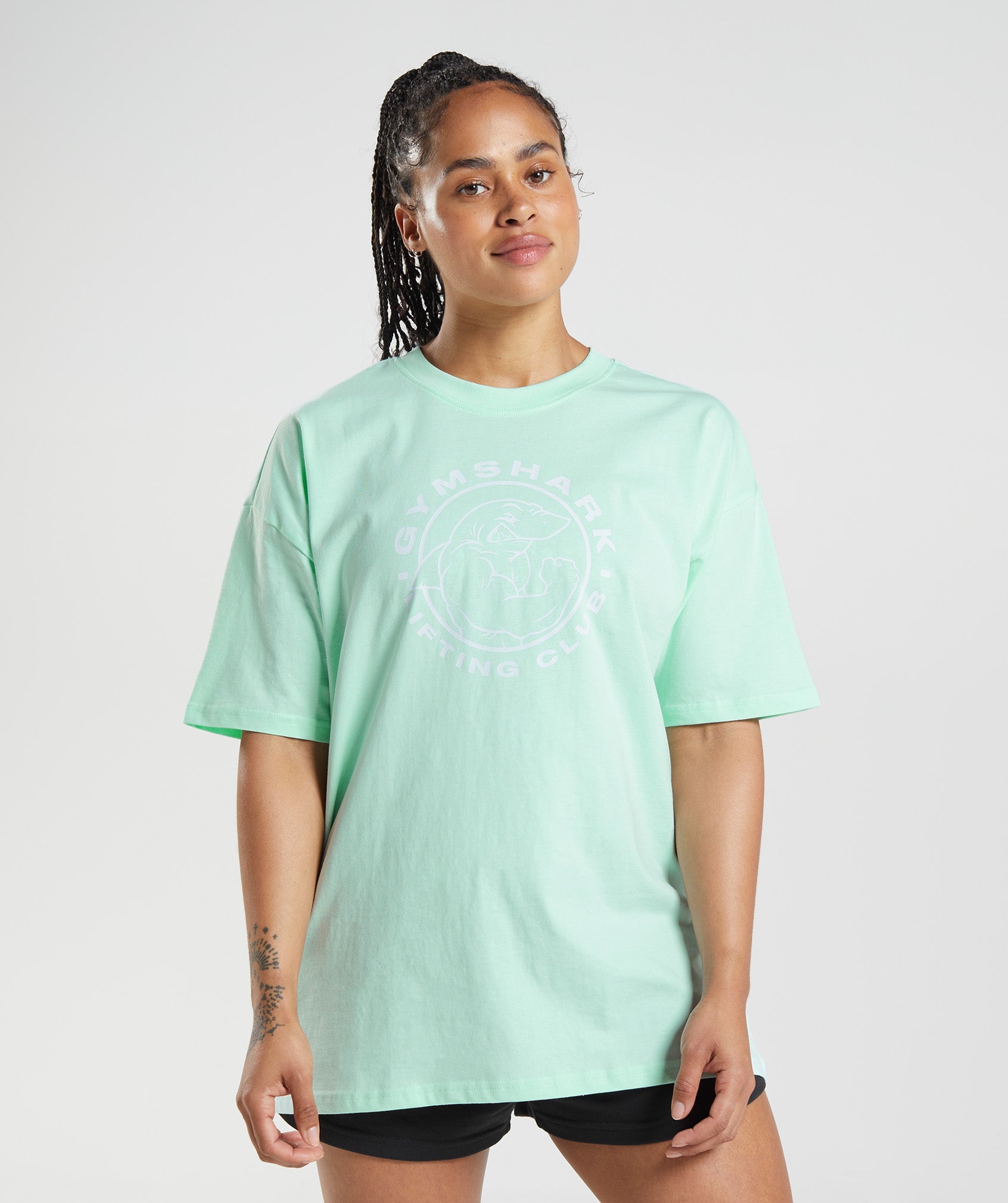 Gymshark Legacy Oversized T-Shirt - Turbo Blue