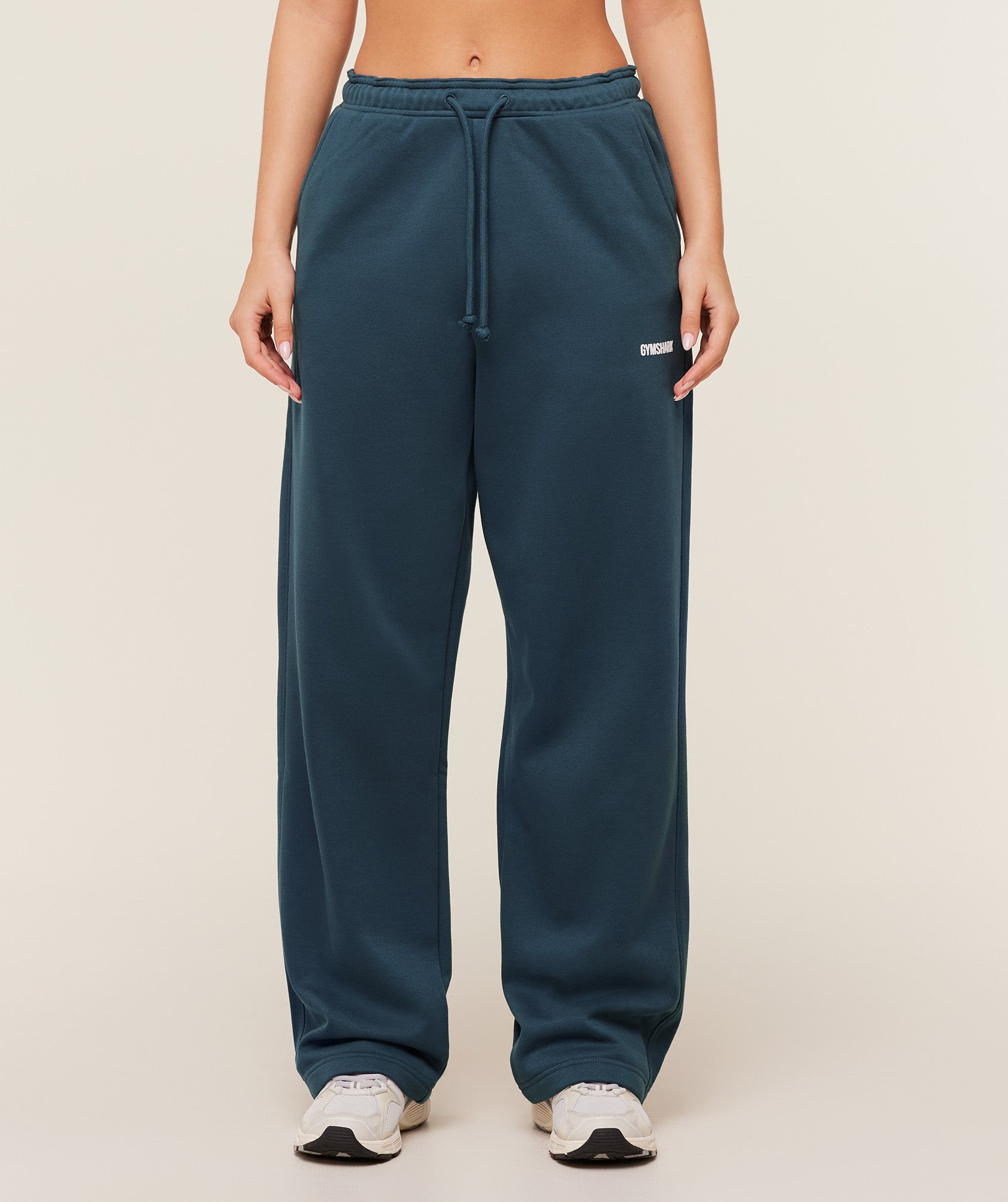 Gymshark Cosy Luxe Straight Leg Regular Joggers - Stealth Blue