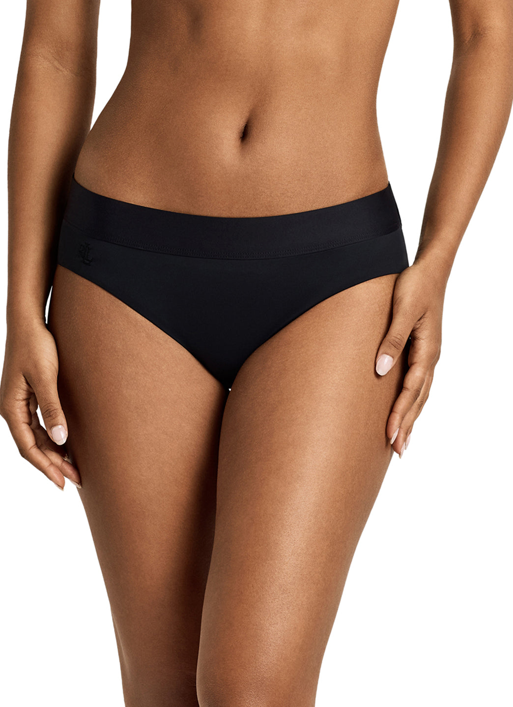 Lauren Ralph Lauren Women's Beach Club Solids Classic Band Bikini Bottom