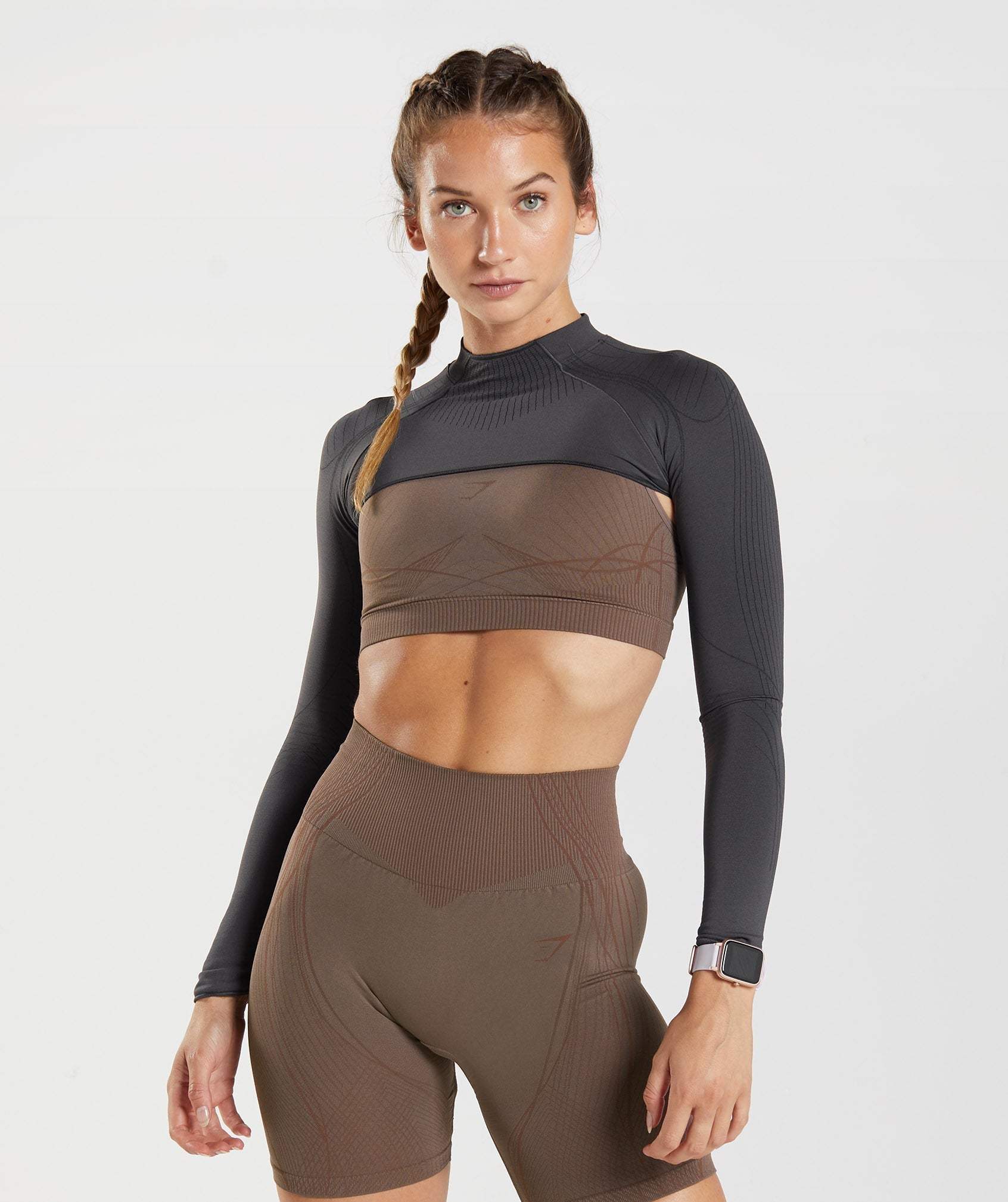 Gymshark Apex Seamless Shrug - Grey