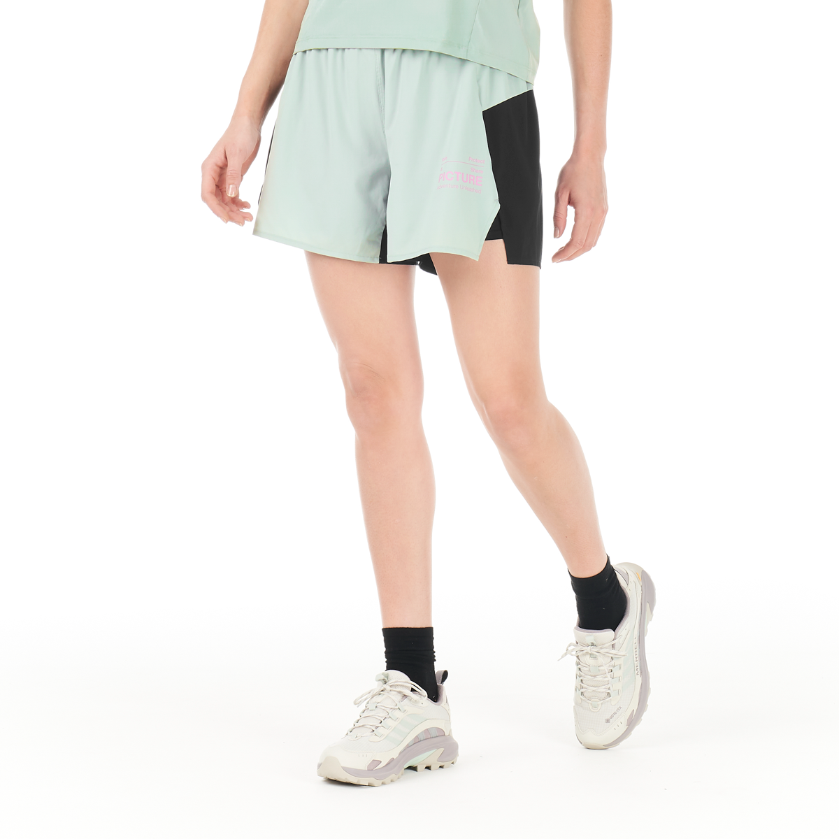 Short technique de running femme WOODAH STRETCH