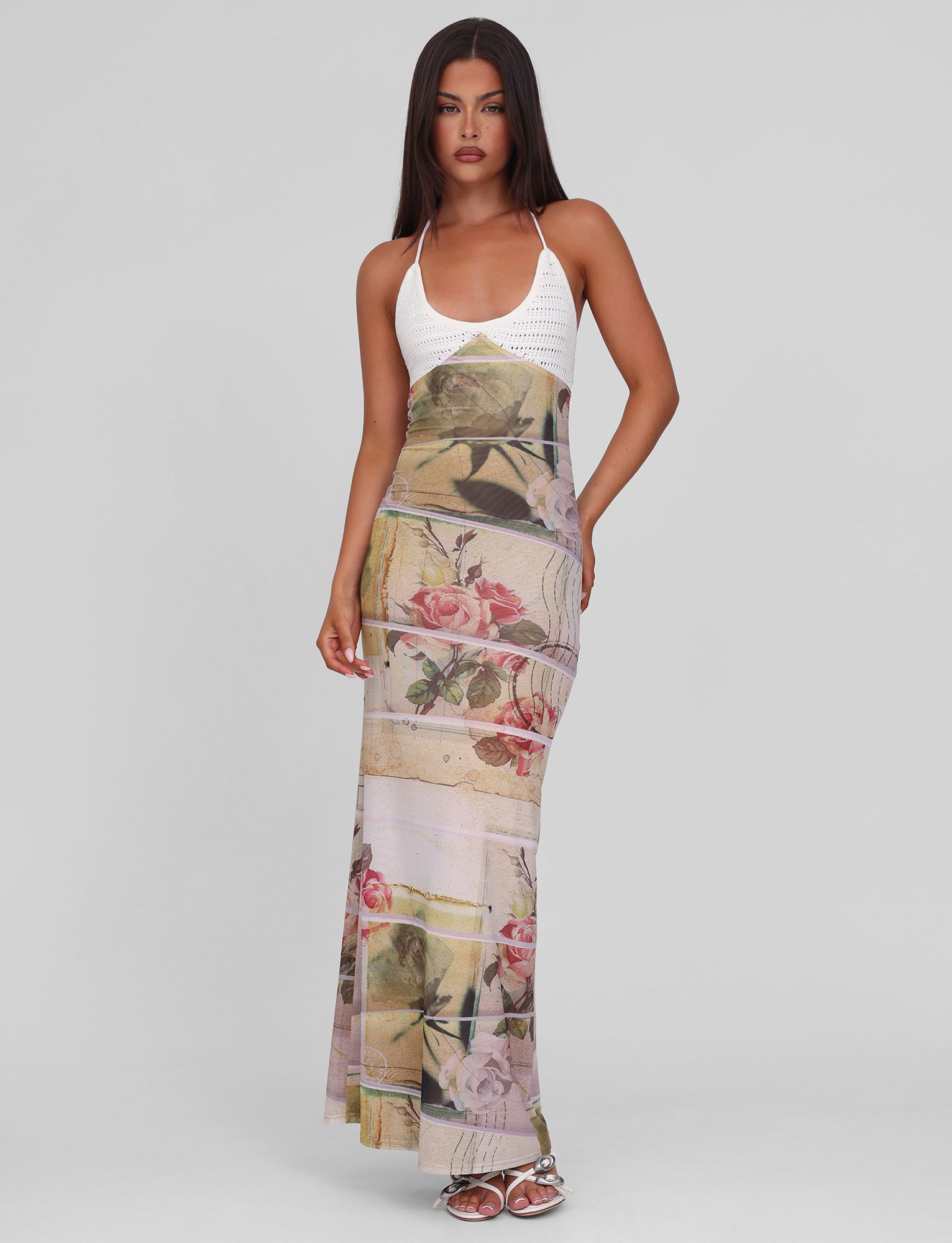 TILLEY MAXI DRESS - ROSE POSTCARD