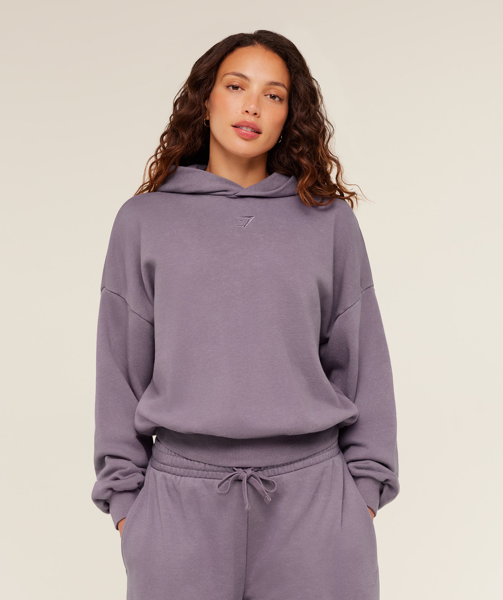 Gymshark Power Washed Oversized Hoodie - Dusk Purple/Wash