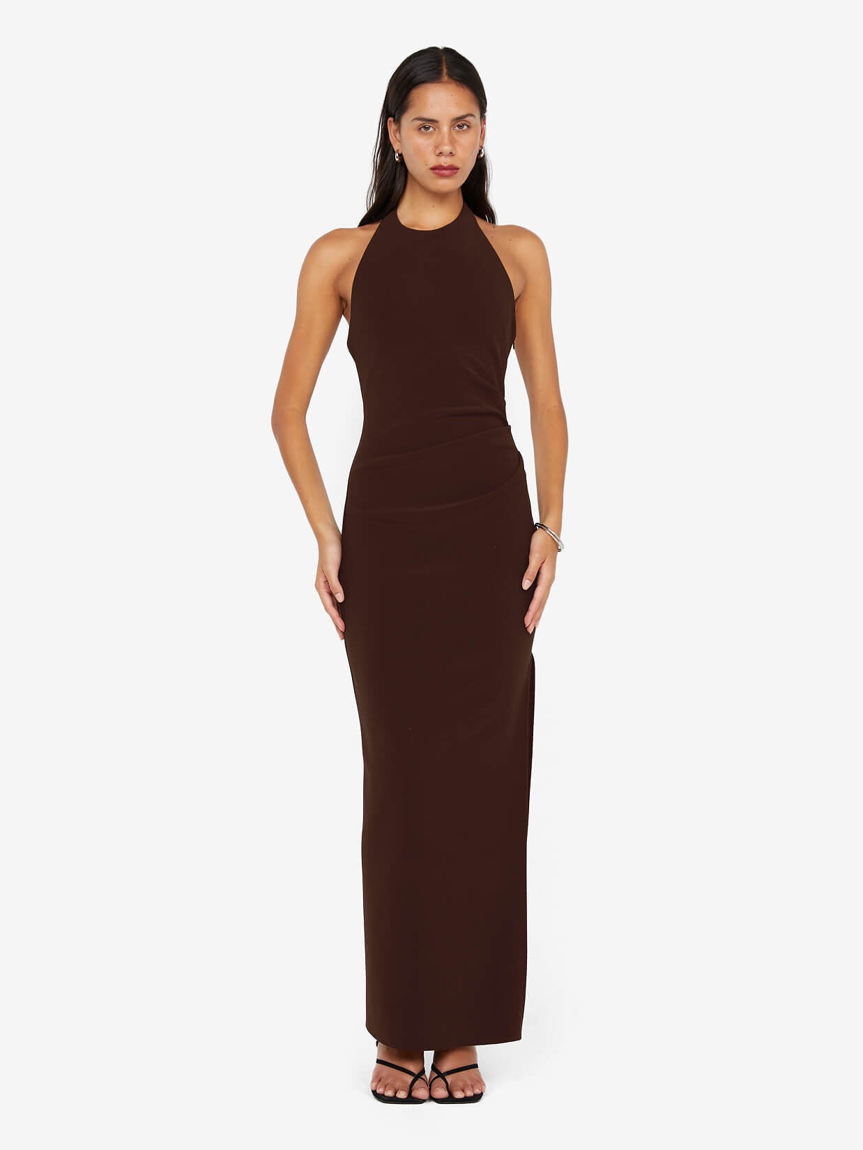 ASTA MAXI DRESS - DARK CHOCOLATE