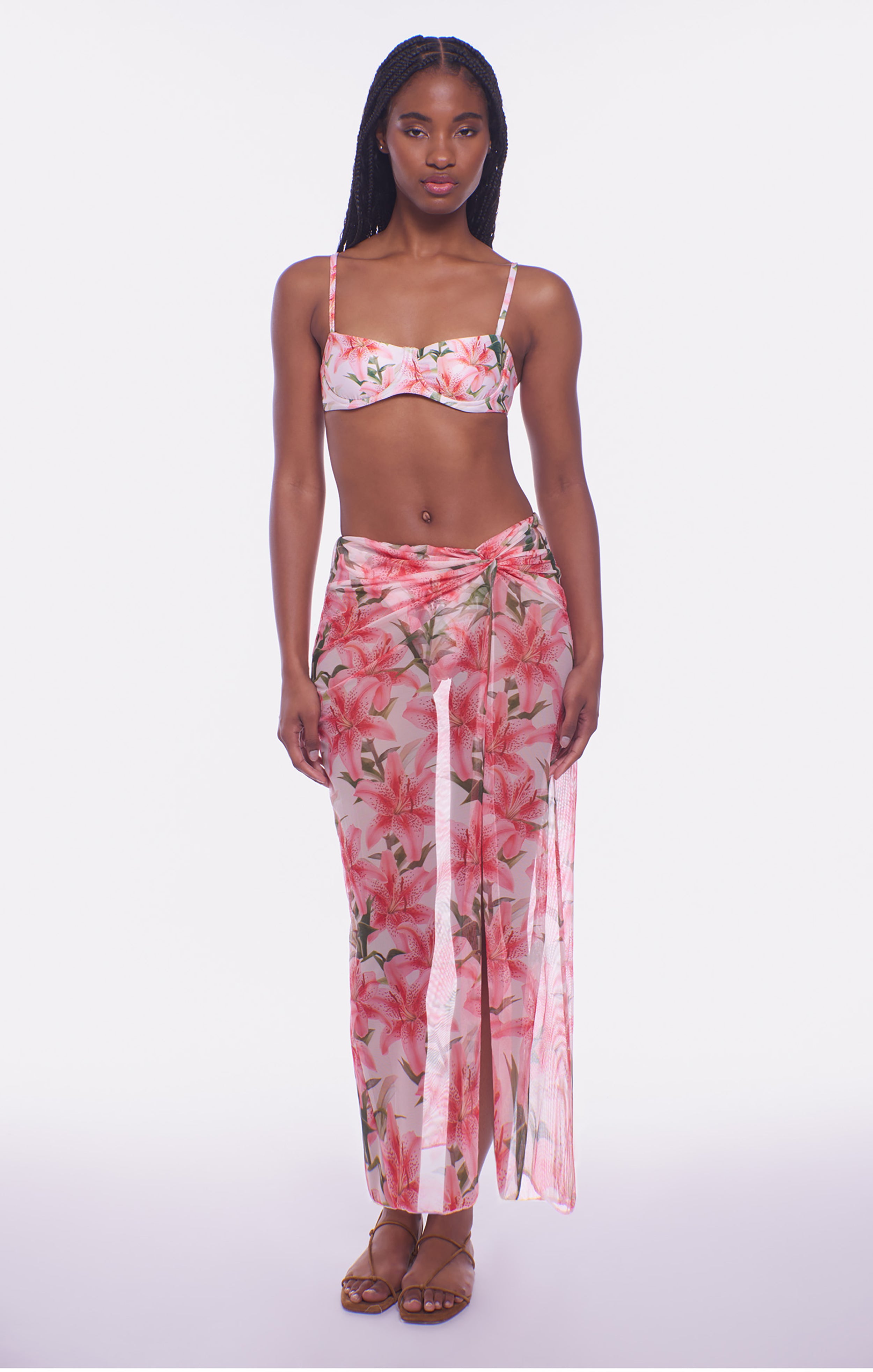 Peixoto Hawaiian Bloom Lori Maxi Skirt Sarong