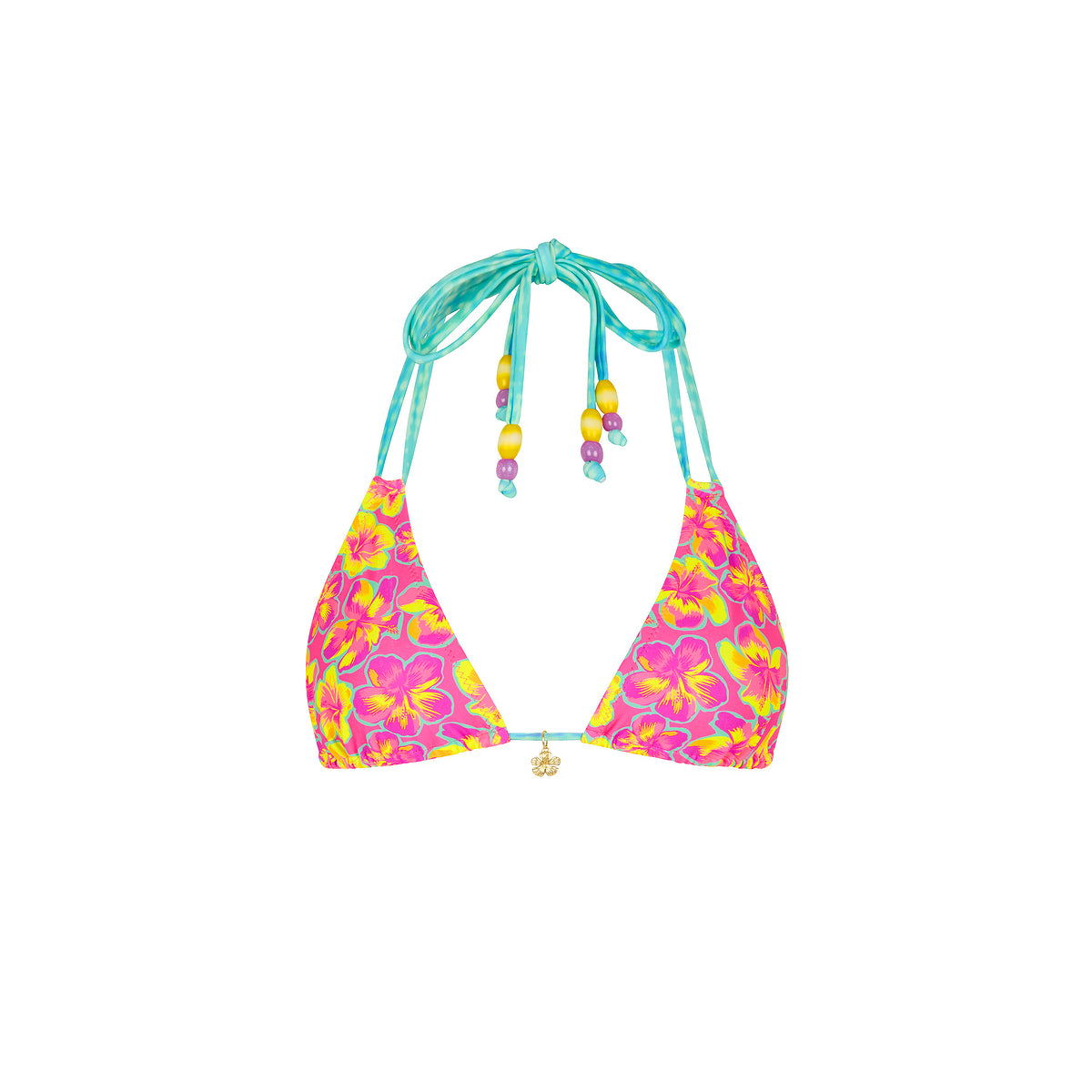 Kulani Kinis Sun Pop Halter Bralette Bikini Top