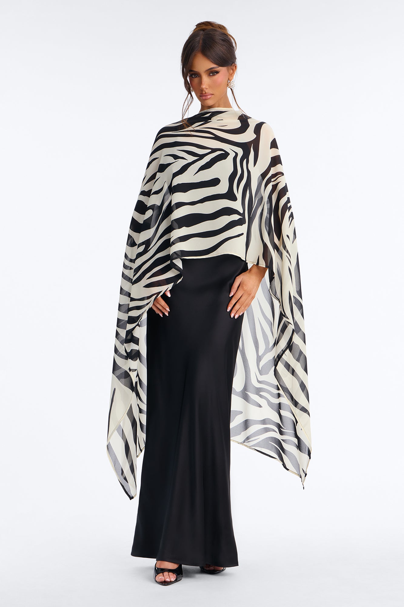 I'm The One 2 Piece Maxi Dress Set - Black/White
