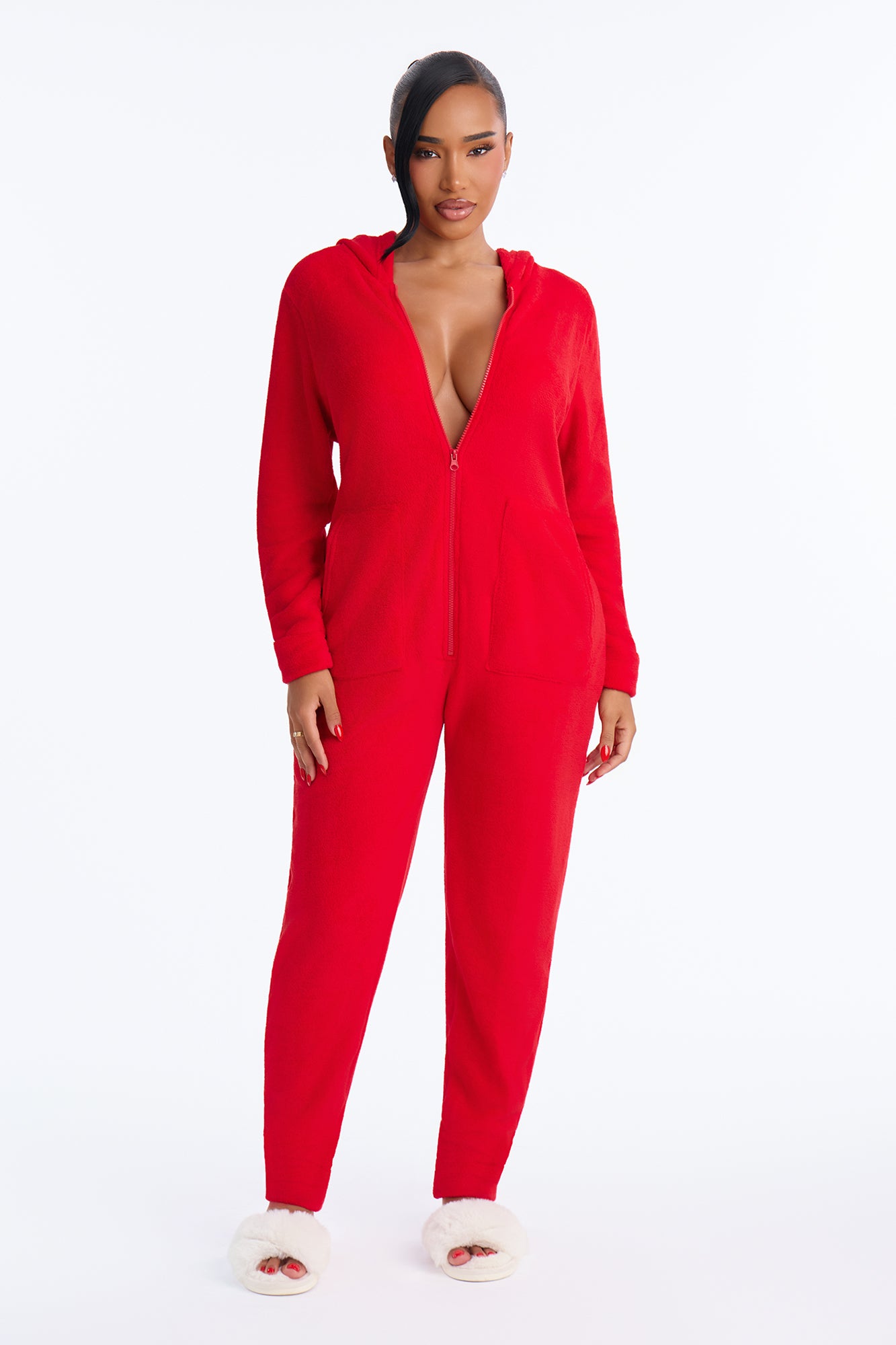 Cozy Together Matching Family PJ Onesie - Red