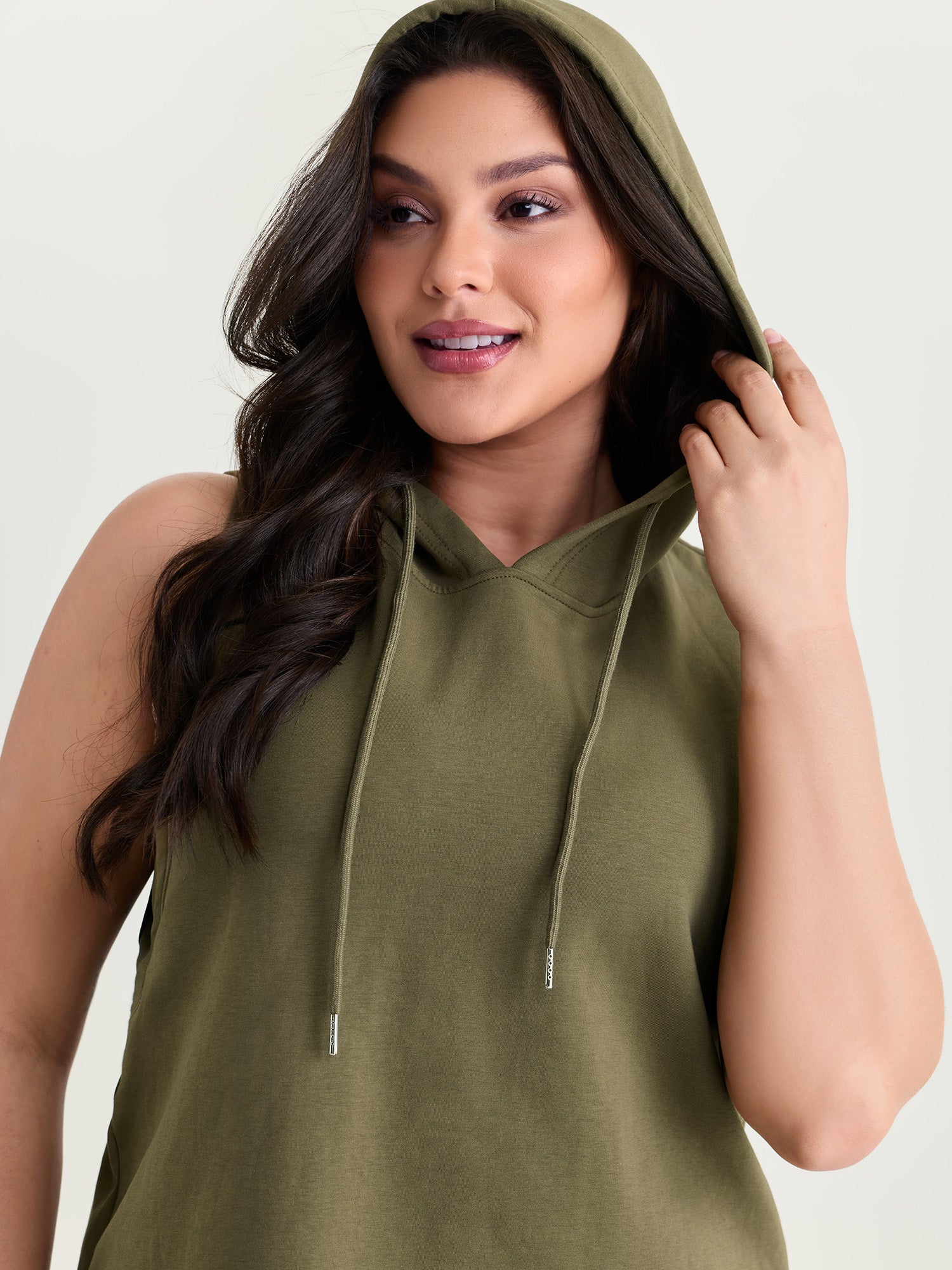 Supersoft Drawstring Neckline Tank Top