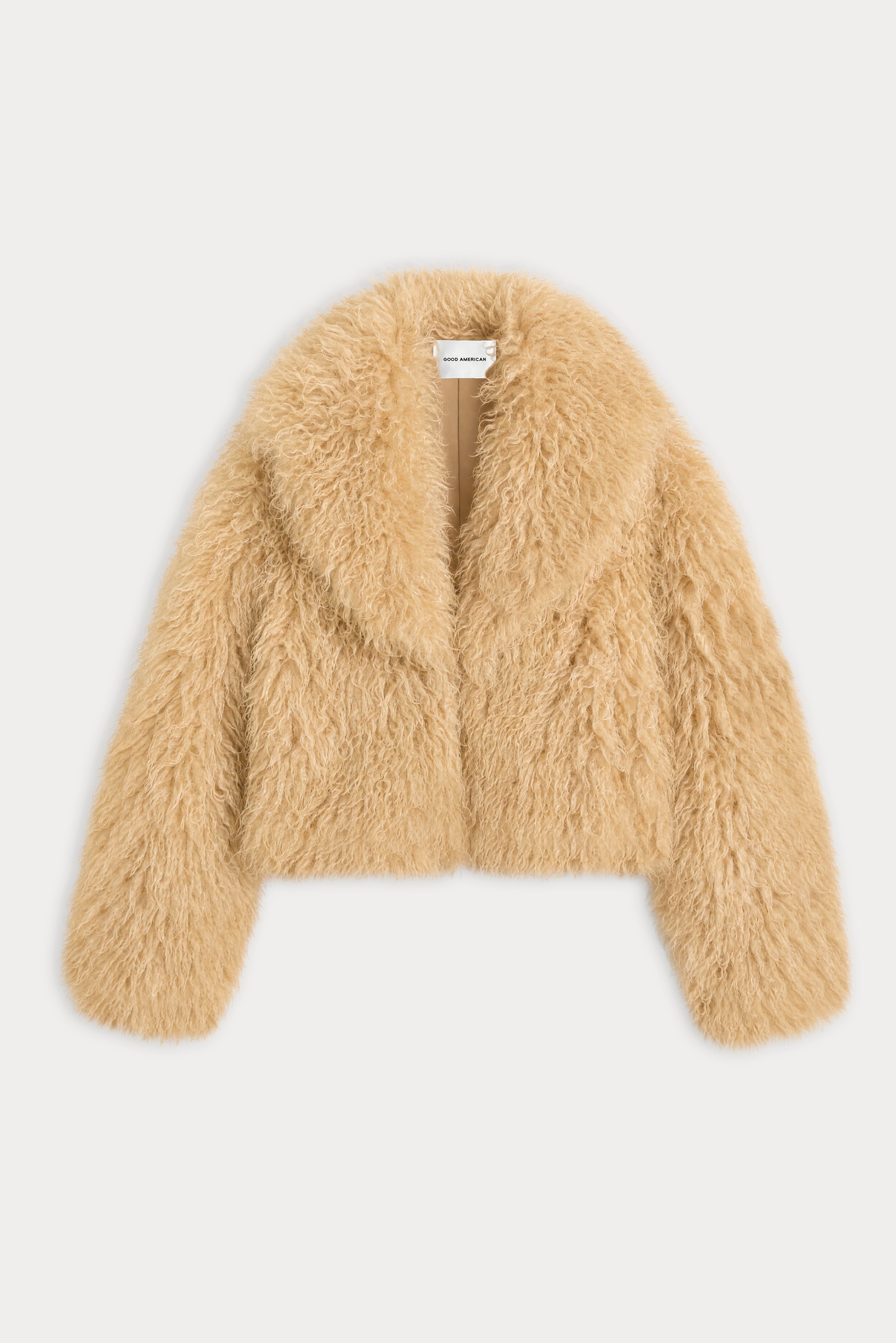 THE FAUX FUR COAT | SAND