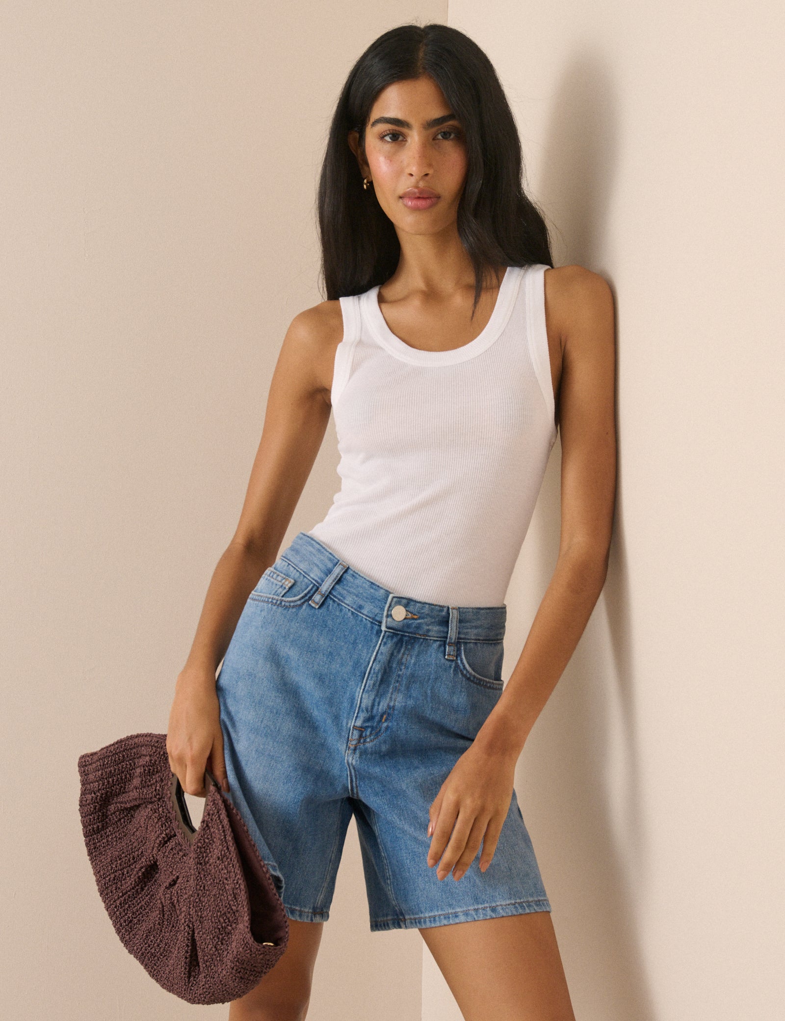 Blue Denim Brockwell Denim Shorts