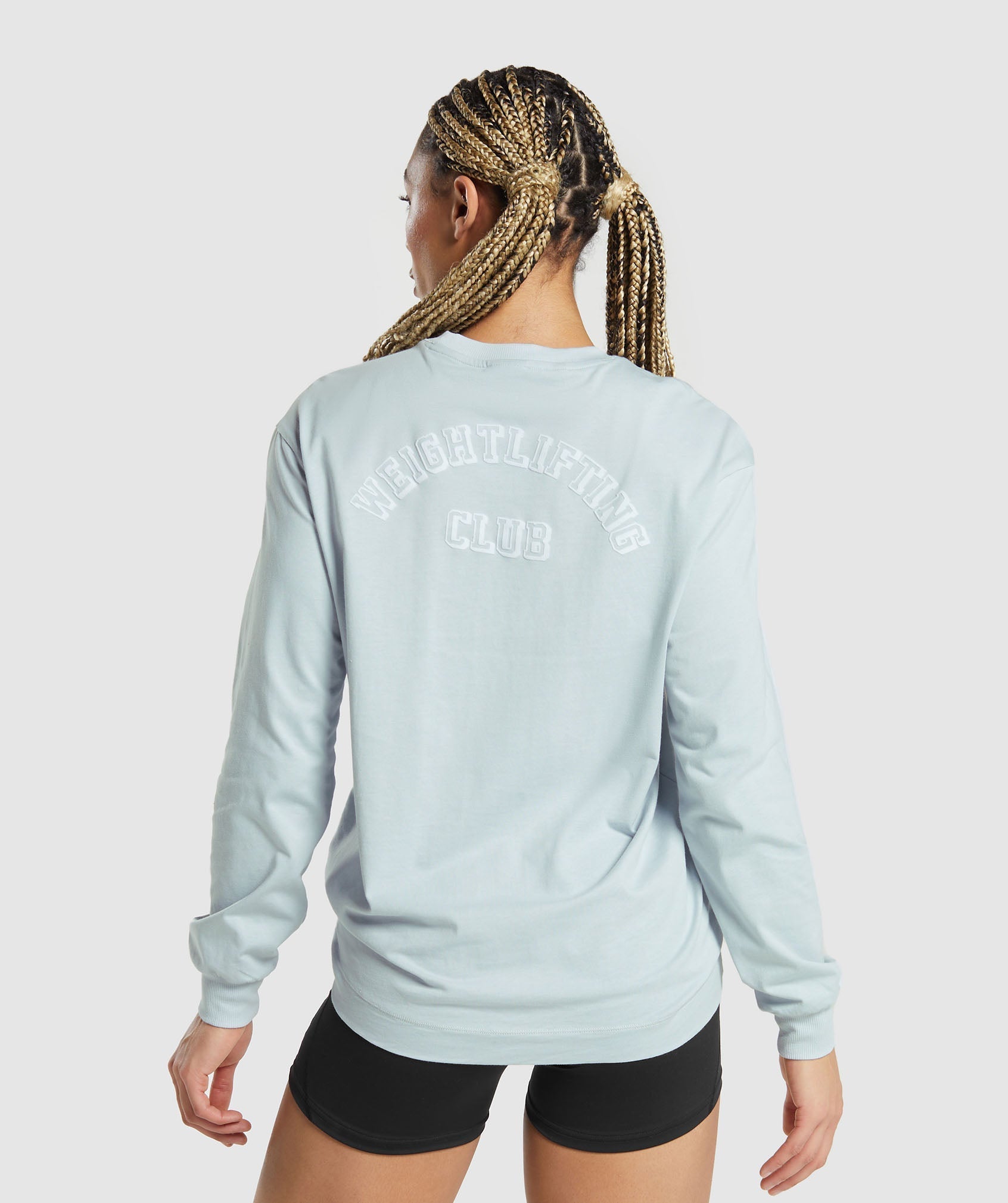 Gymshark Weightlifting Long Sleeve Top - Fresh Blue