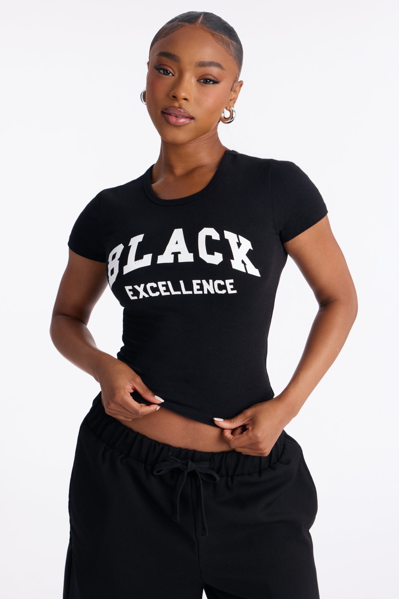Black Excellence Baddie Tee - Black