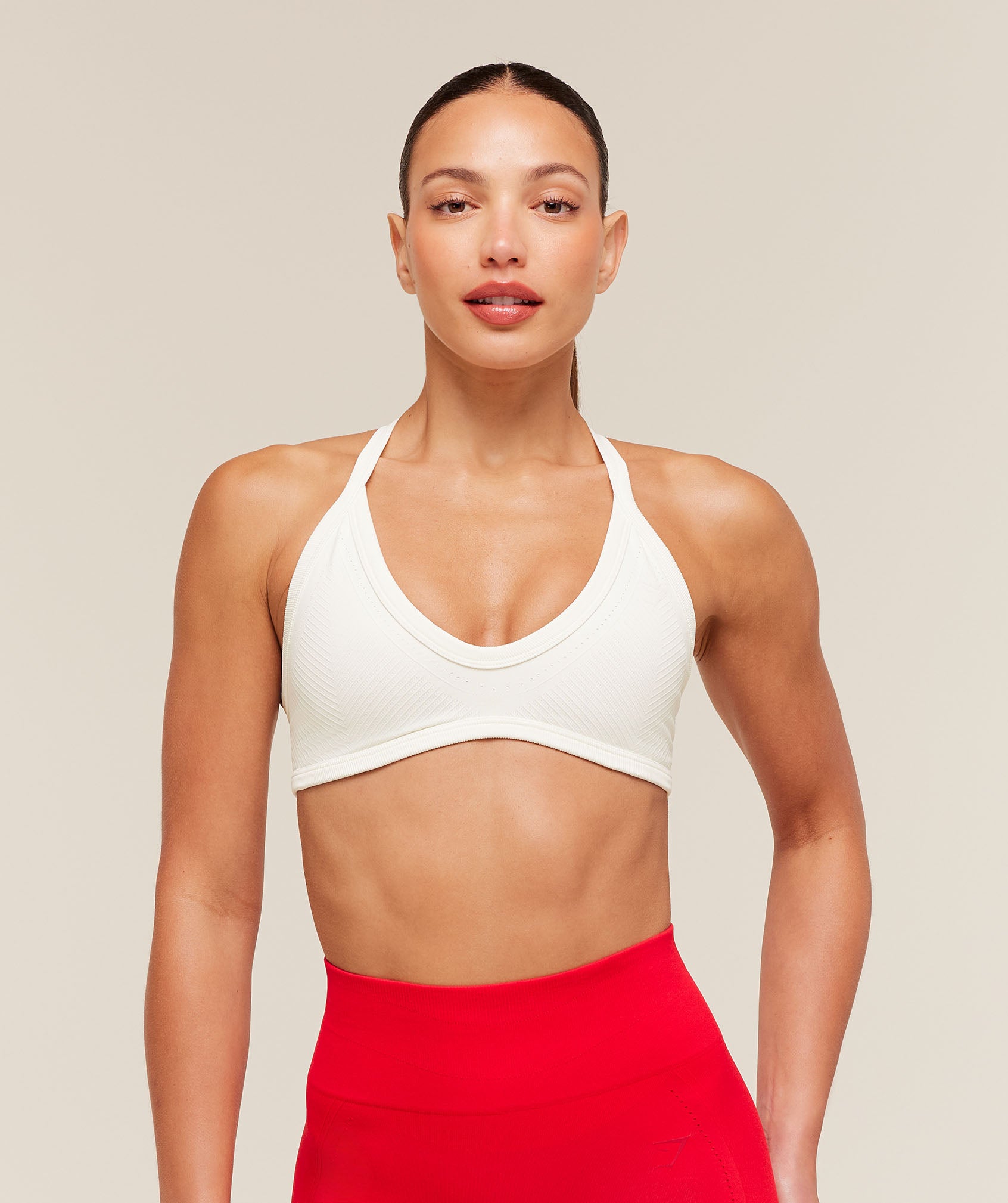 Gymshark Energise Seamless Sports Bra - Soft White