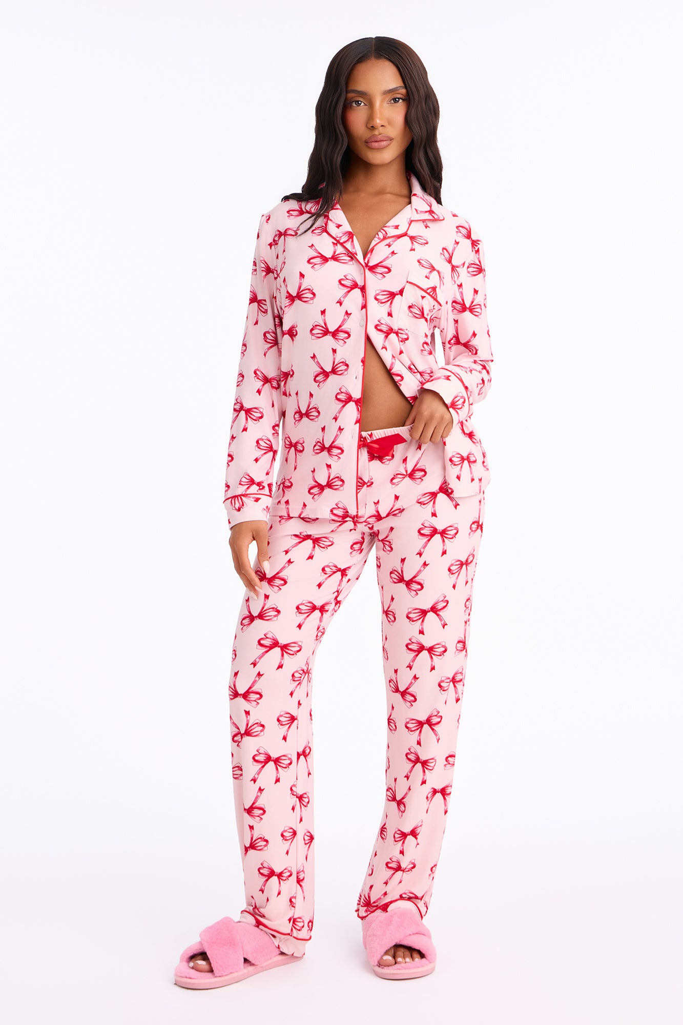 Bed Babe PJ Pant Set - Pink/combo