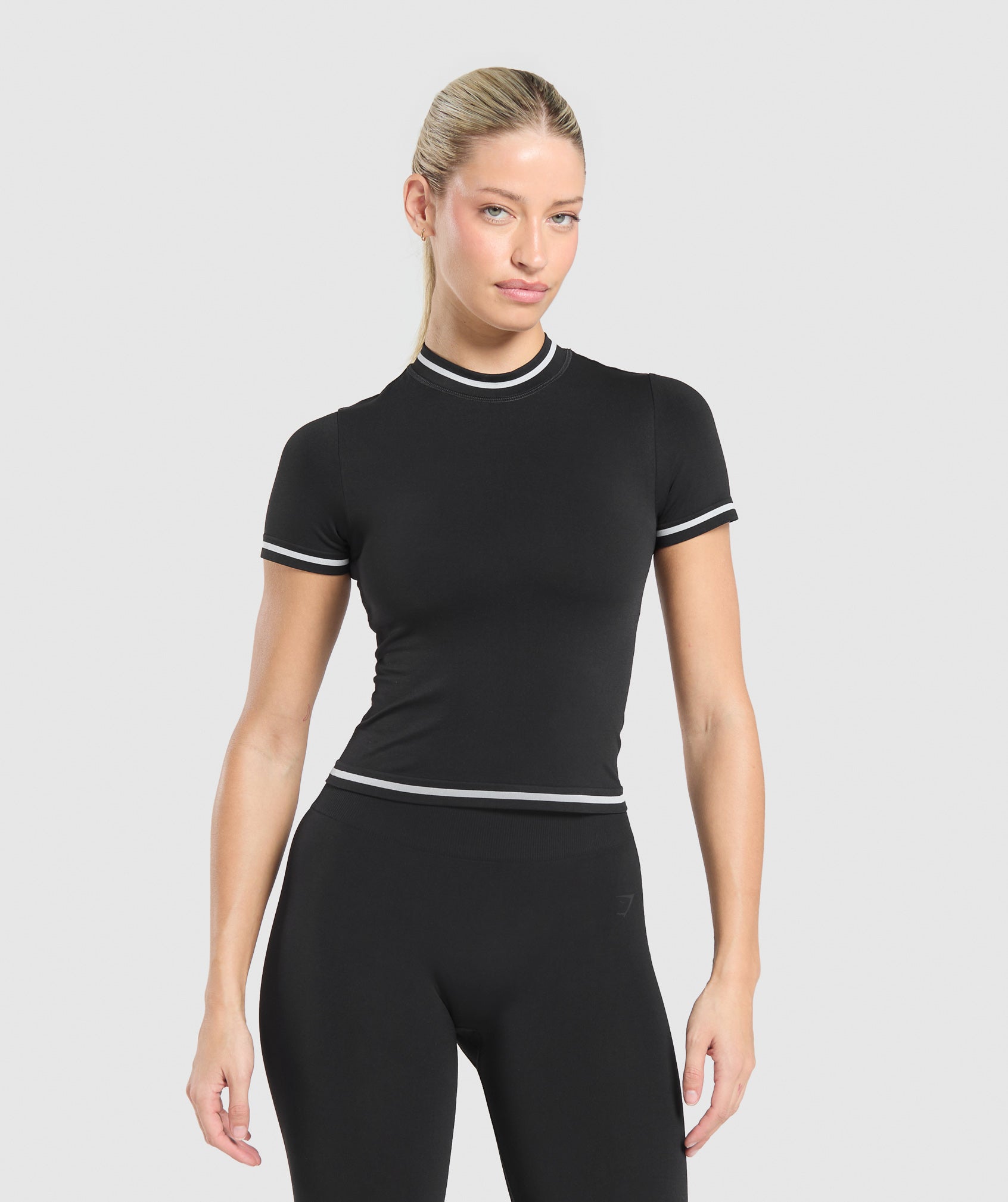 Gymshark Contrast Seamless T-Shirt - Black