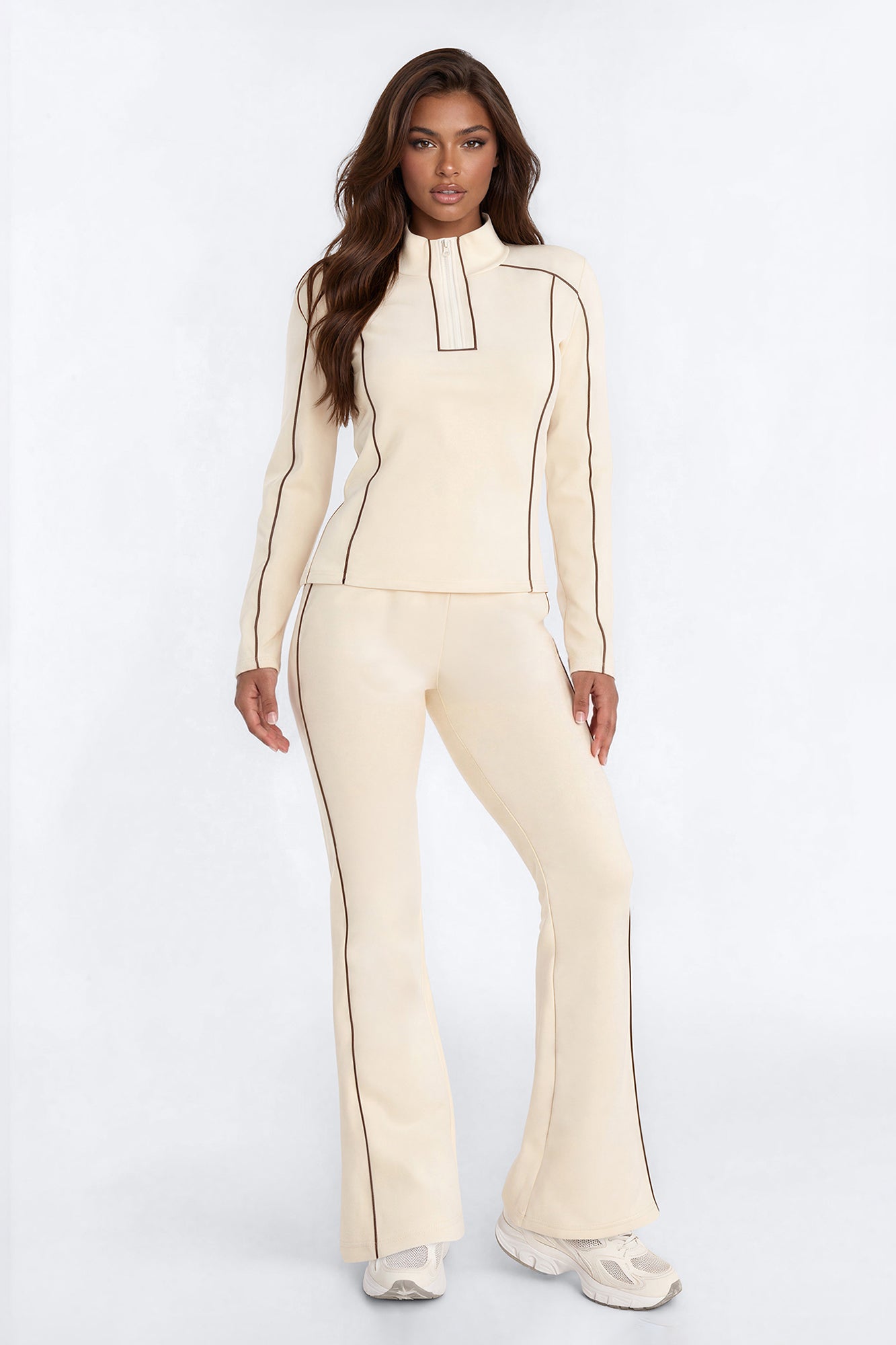 Essential Motion Scuba Pant Set - Cream/combo