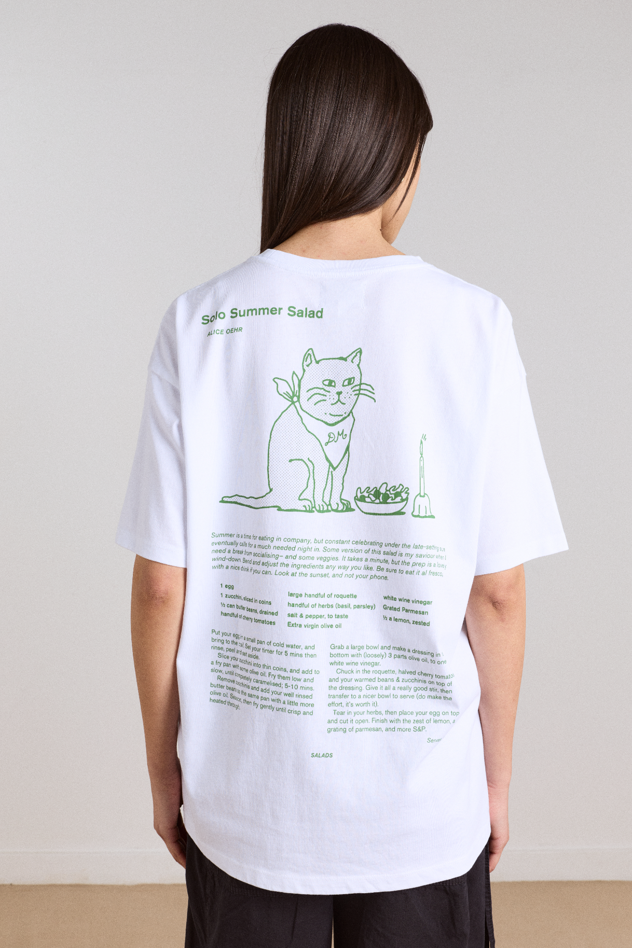 Solo Salad Graphic Tee - White