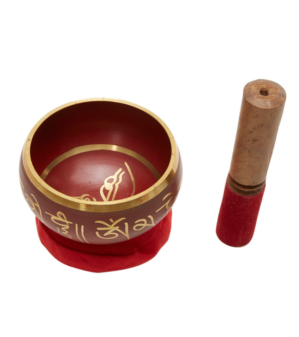 Sacred Space Red Cast Tibetan Singing Bowl 4.5"