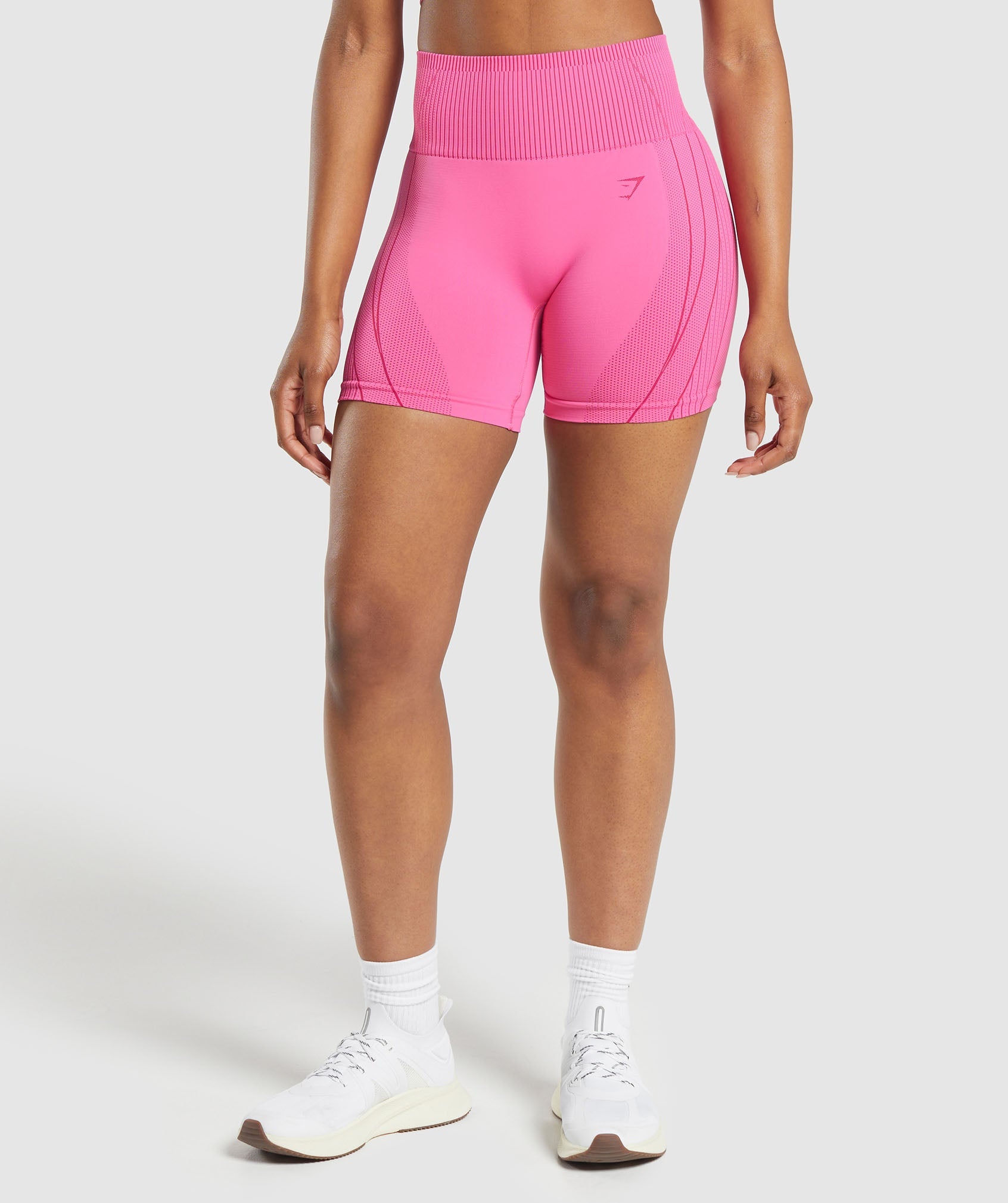 Gymshark Contour Heart Seamless Short - Fetch Pink/Punk Pink