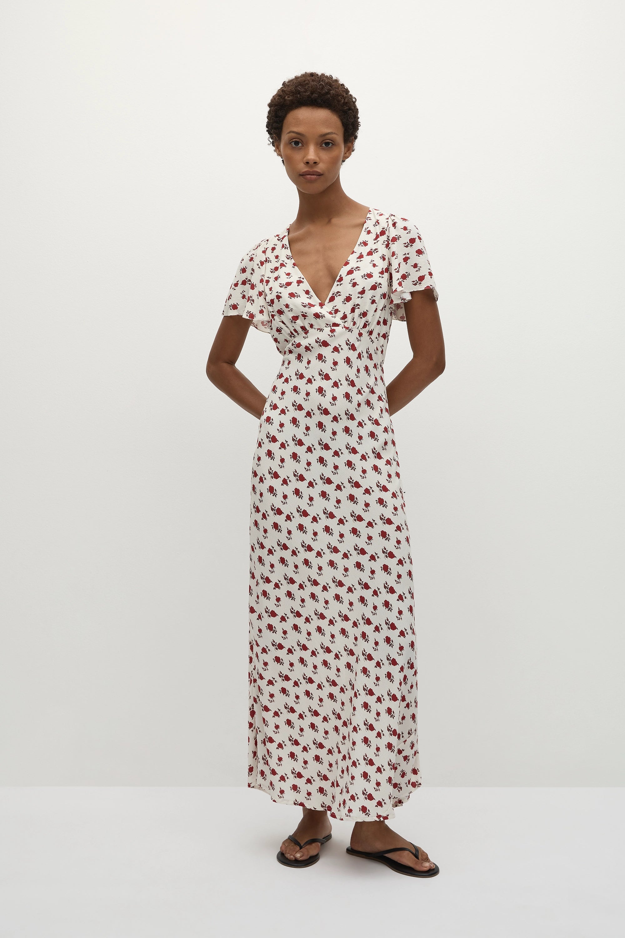 Boda Midi Dress Hazy Rose Deep Red - Final Sale