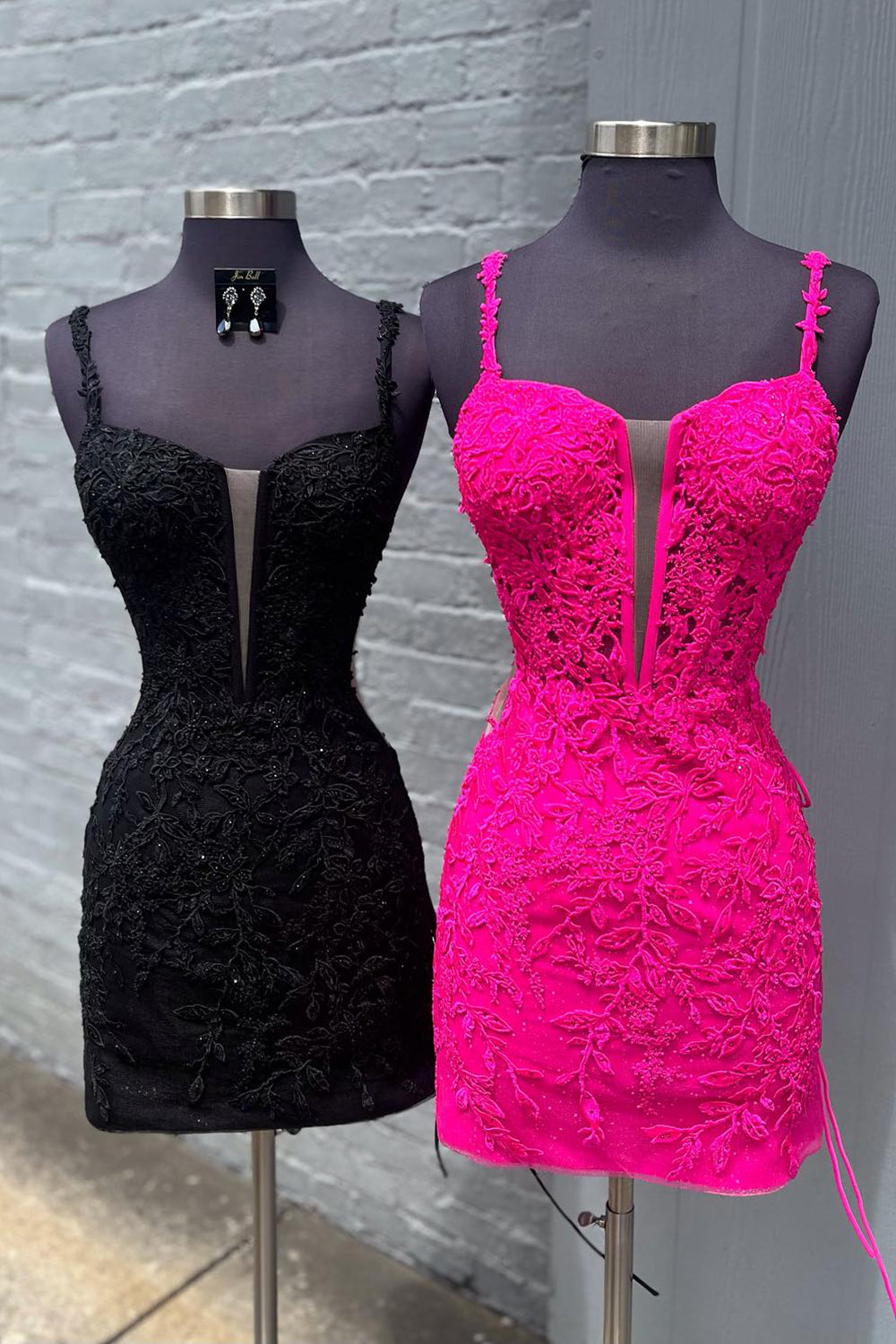 Fuchsia Spaghetti Straps Tight Corset Short Homecoming Dress/Mini Dress