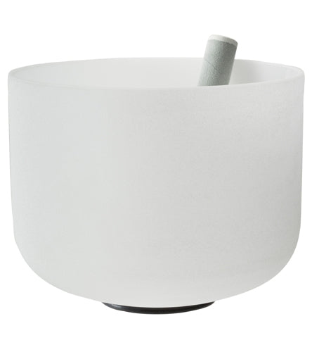 Sacred Space Frosted D Sacral Crystal Singing Bowl 13"