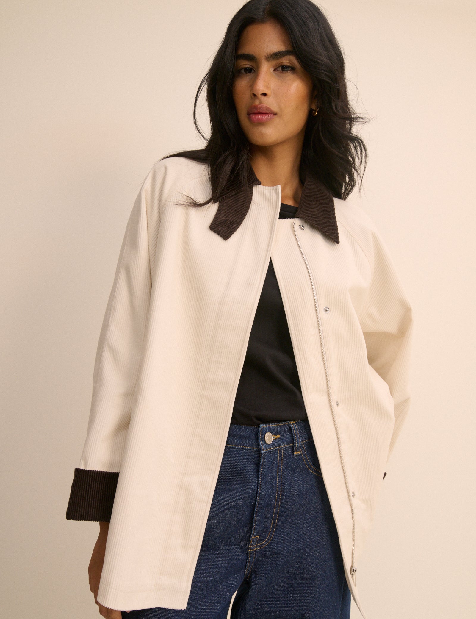 Cream Cord Freddie Barn Coat