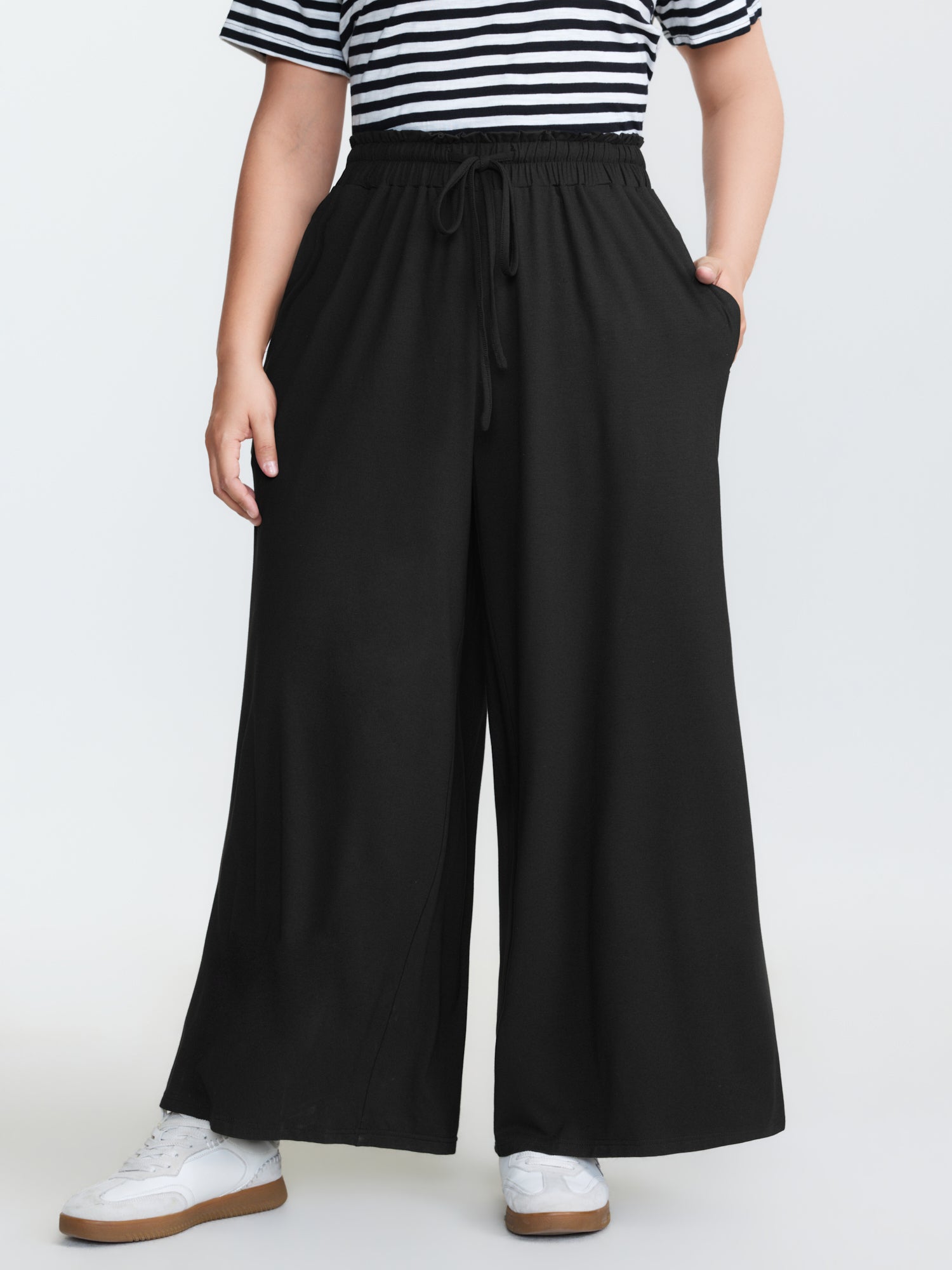 Supersoft Shirred Drawstring Waist Pants