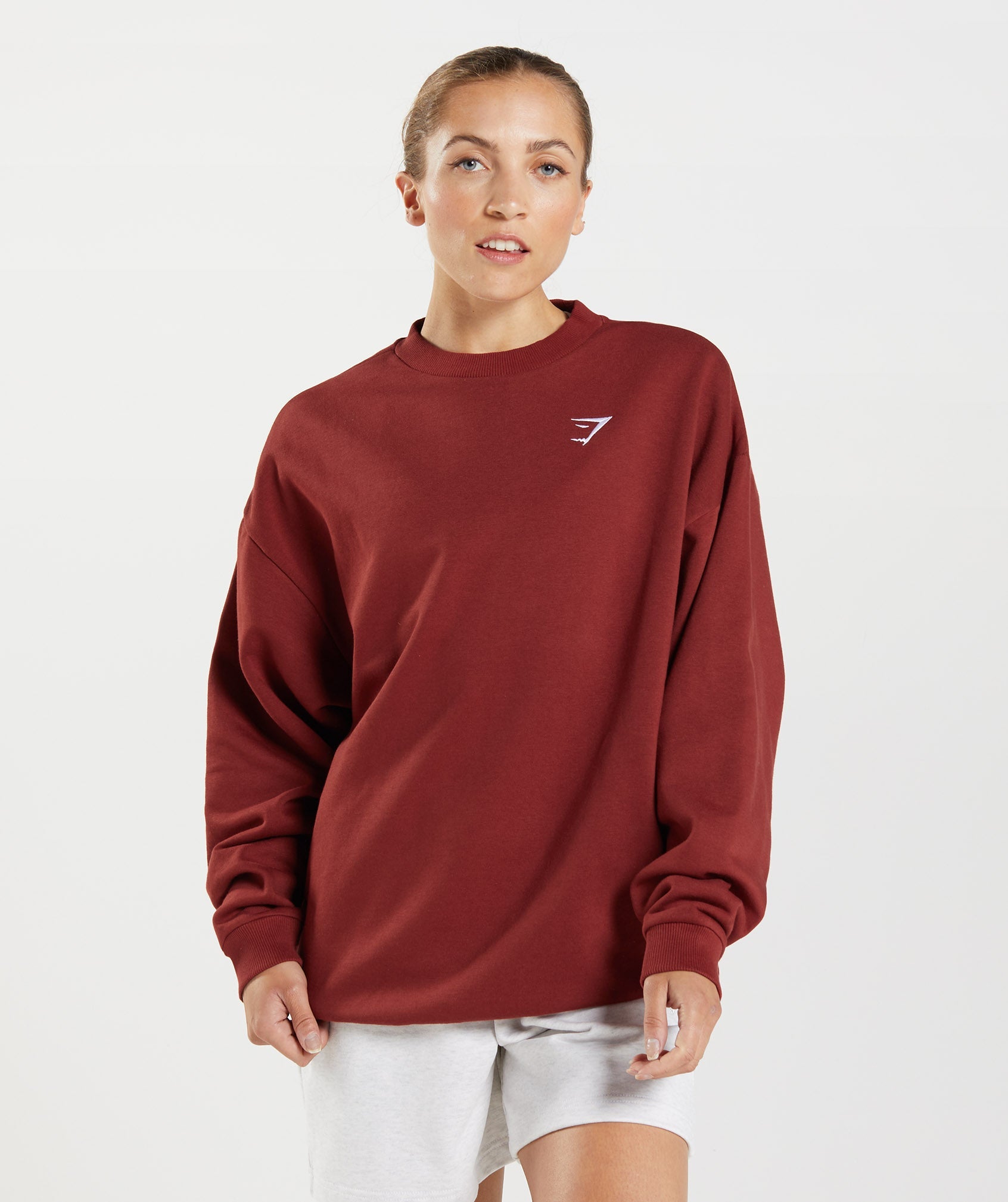 Gymshark Training Oversized Sweatshirt - Rosewood Red