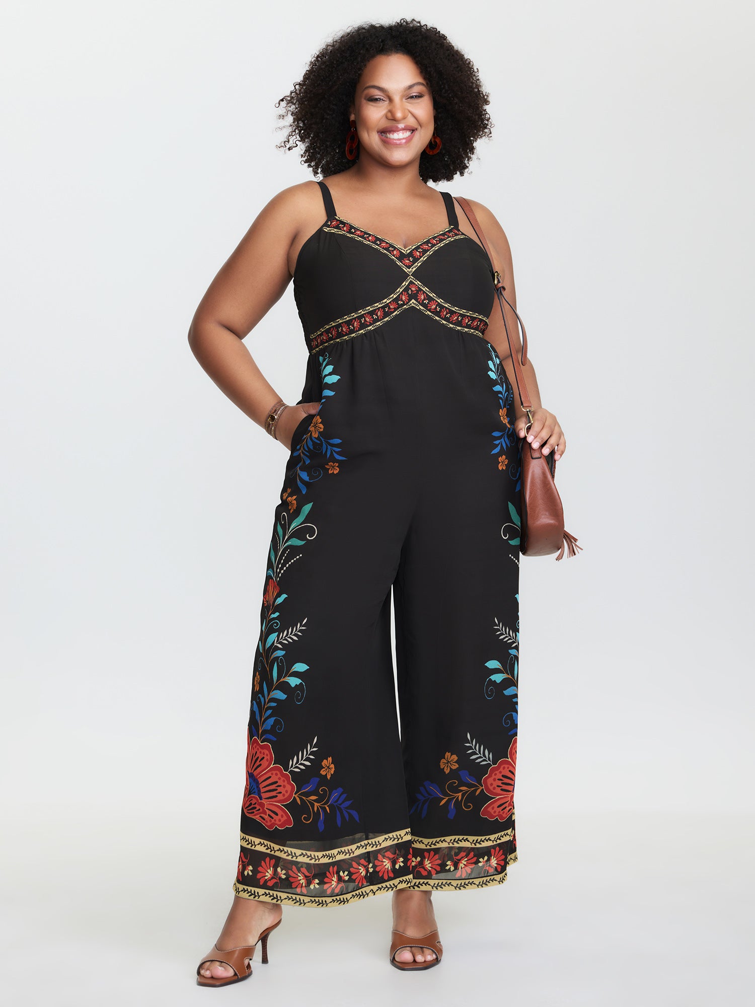 Breezy Colorful Floral Print Jumpsuit