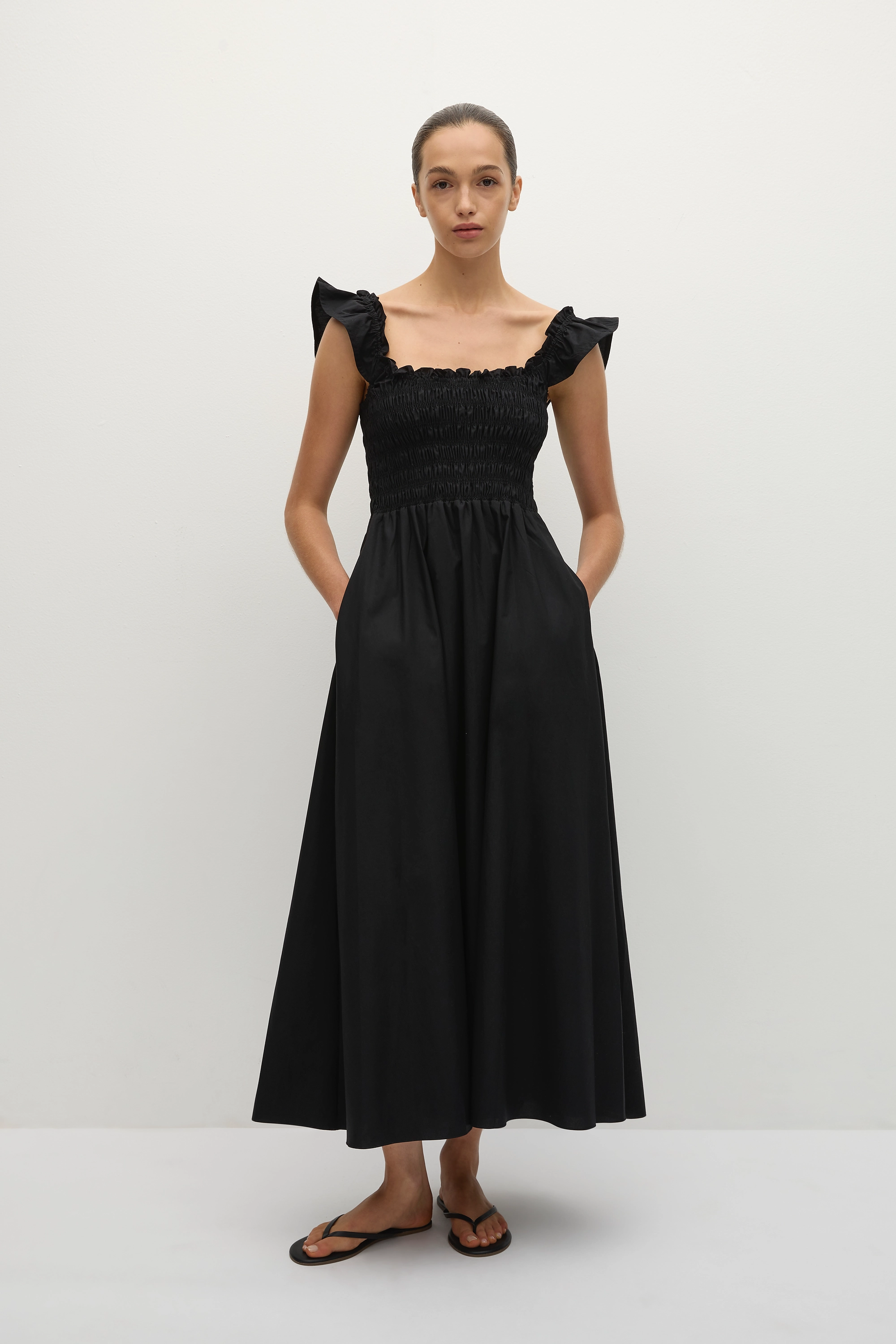 Eudora Midi Dress Black - Final Sale