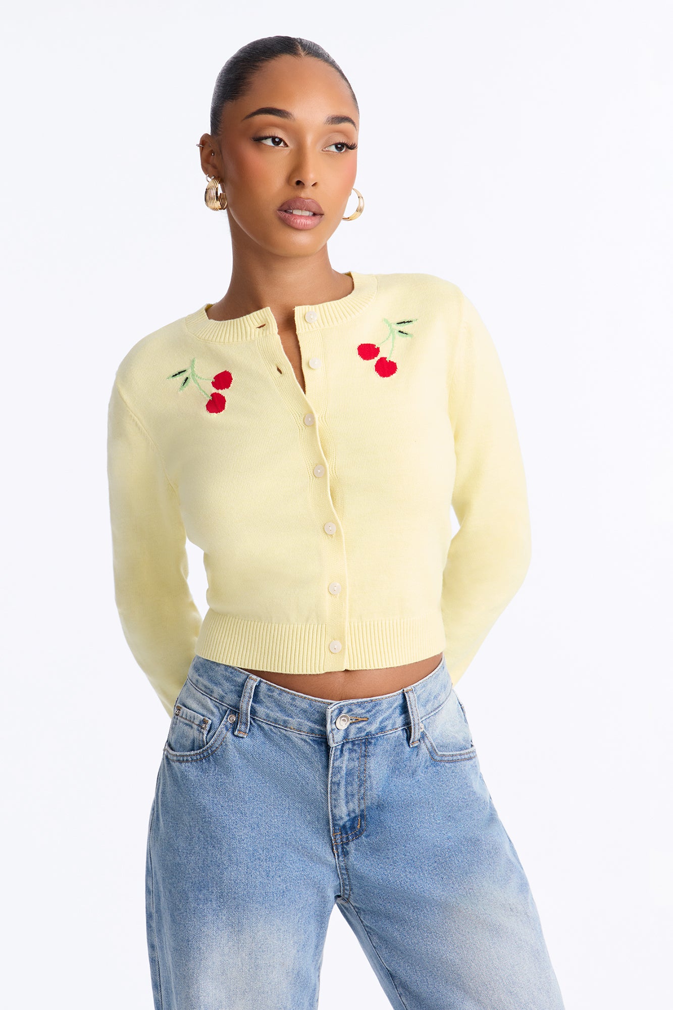 Sweetest Distraction Button Up Cardigan - Yellow